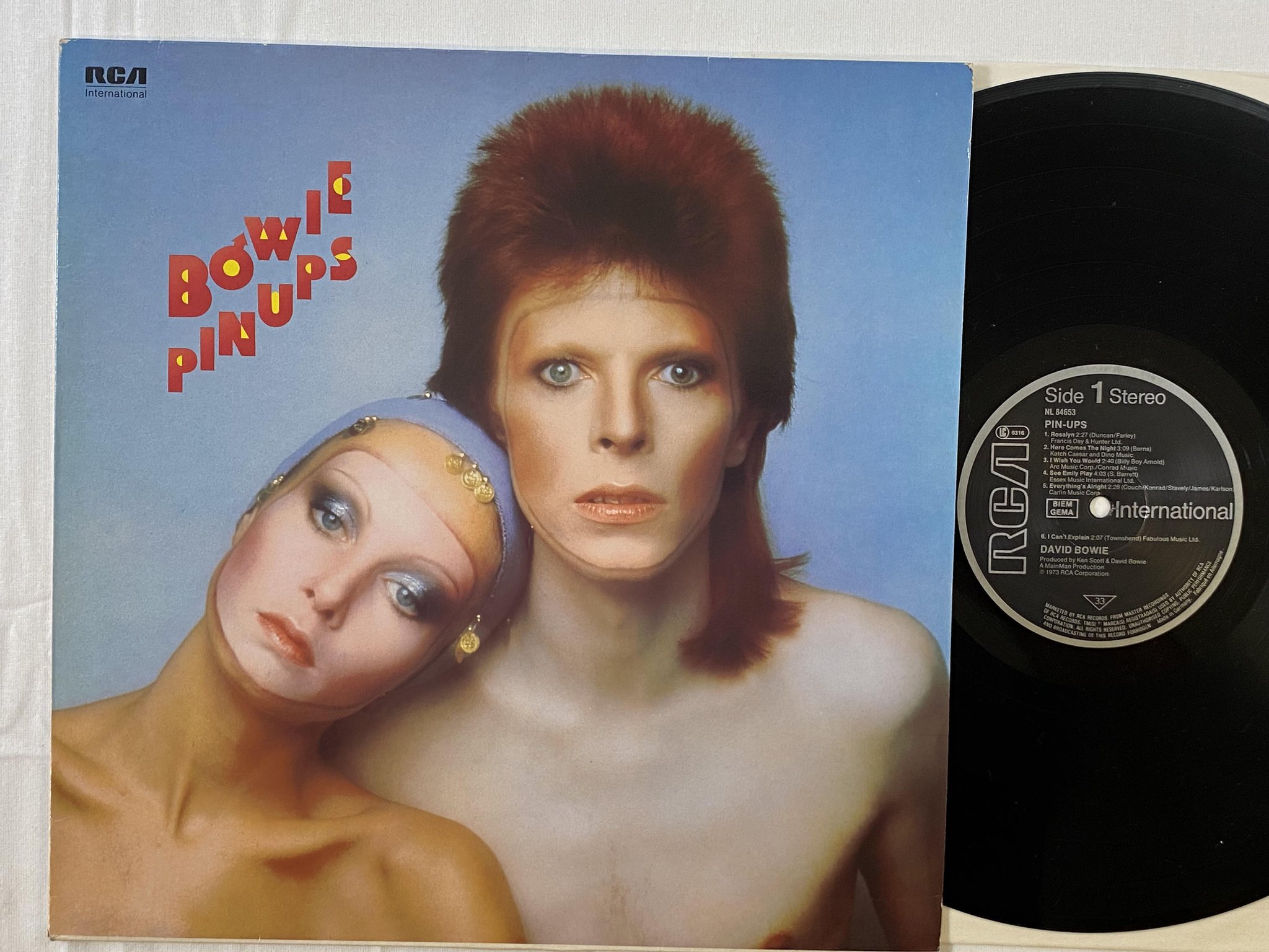 Omslagsbild för skivan DAVID BOWIE pin-ups LP Ger RCA NL 84653