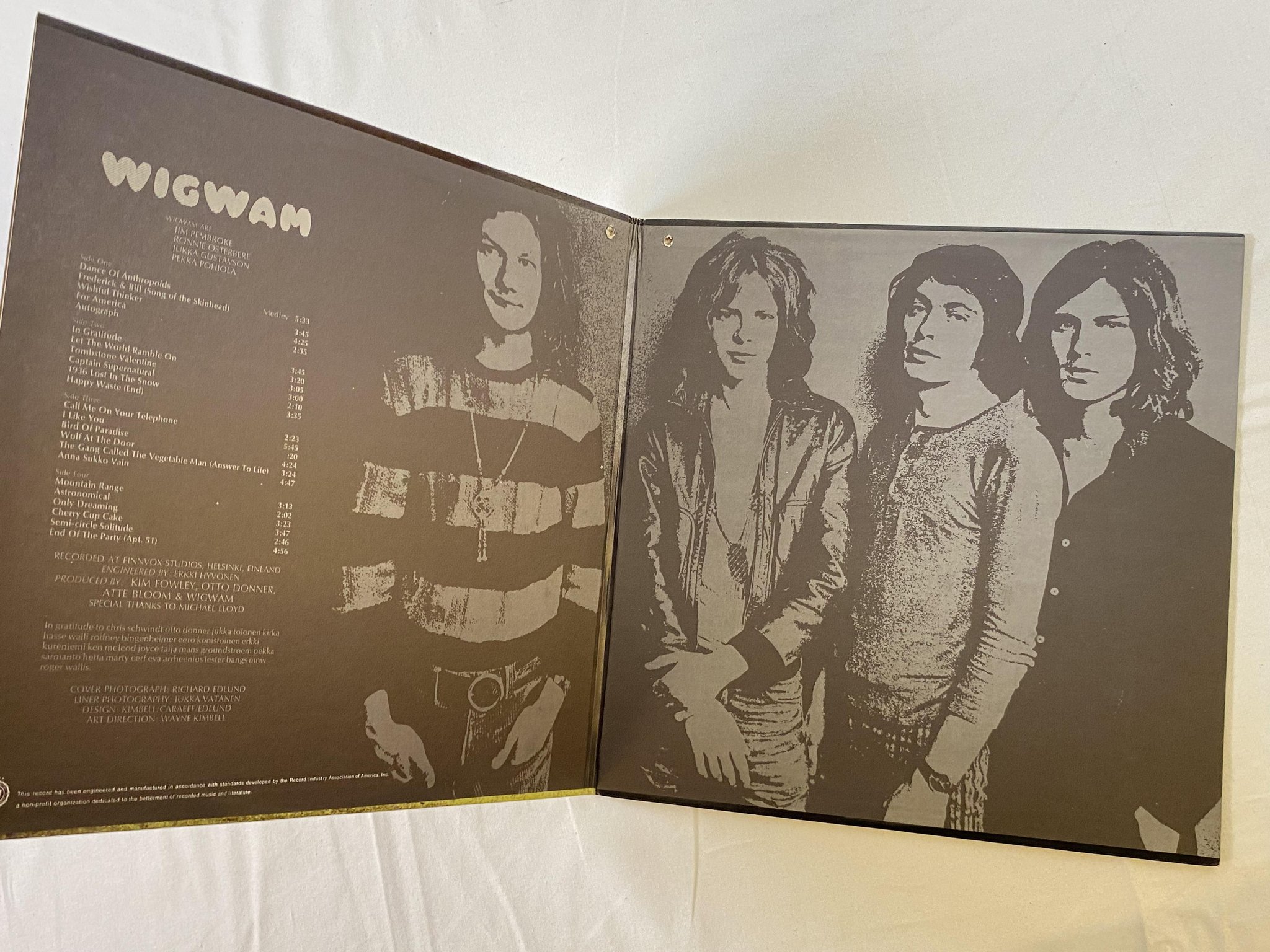 Omslagsbild för skivan WIGWAM tombstone valentine 2xLP -71 US VERVE FORECAST FTS 3089-2