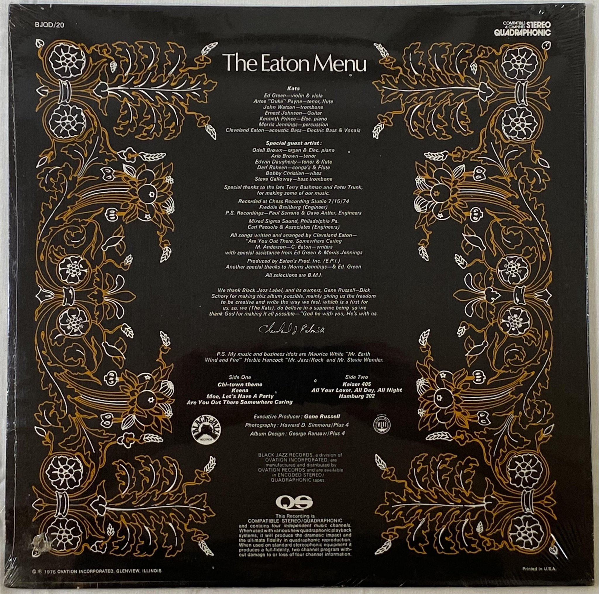 Omslagsbild för skivan CLEVELAND EATON plenty good eaton LP -75 US BLACK JAZZ BJQD/20 sealed * RARE *