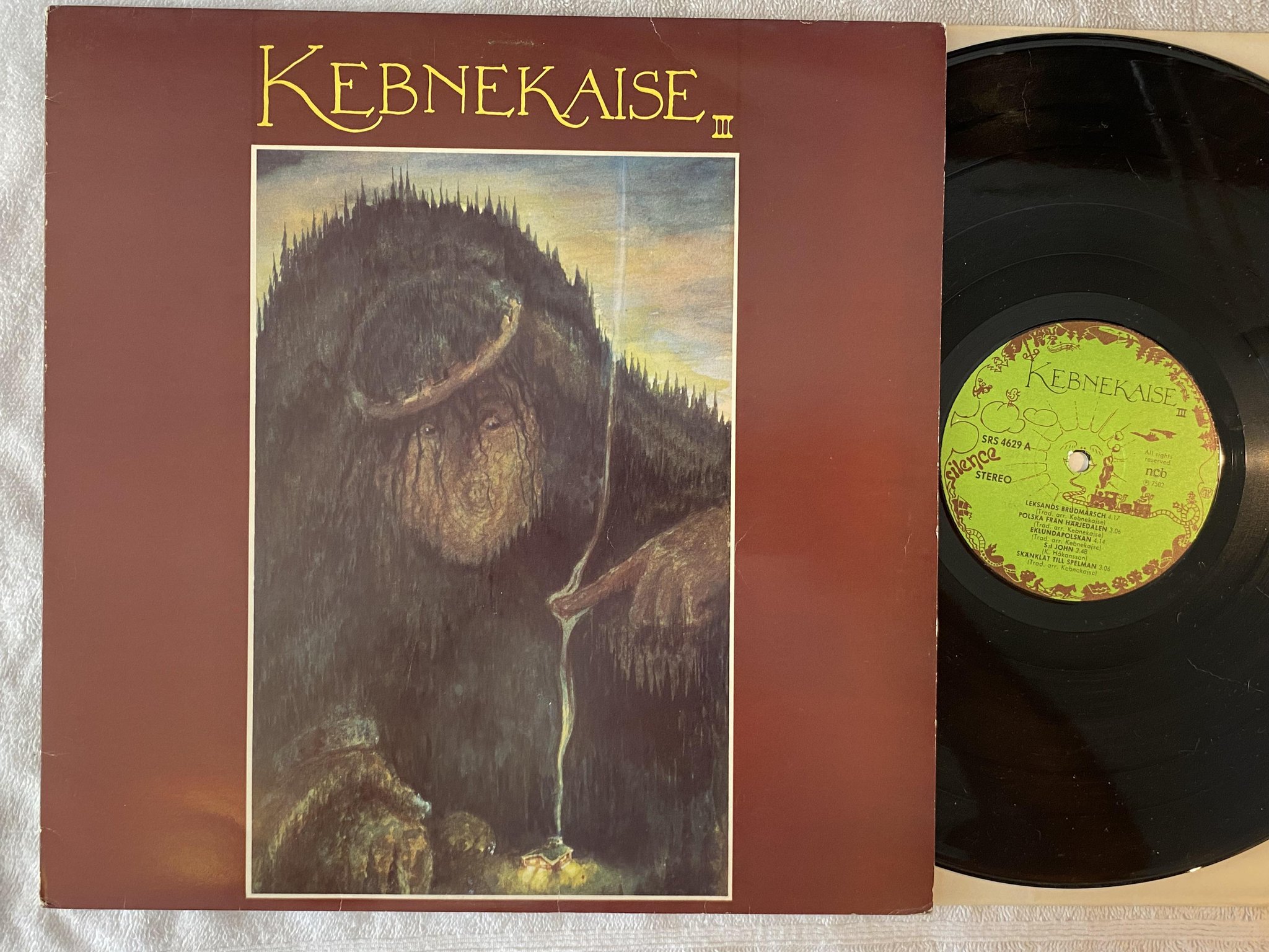 Omslagsbild för skivan KEBNEKAISE III LP -75 Swe SILENCE SRS 4629
