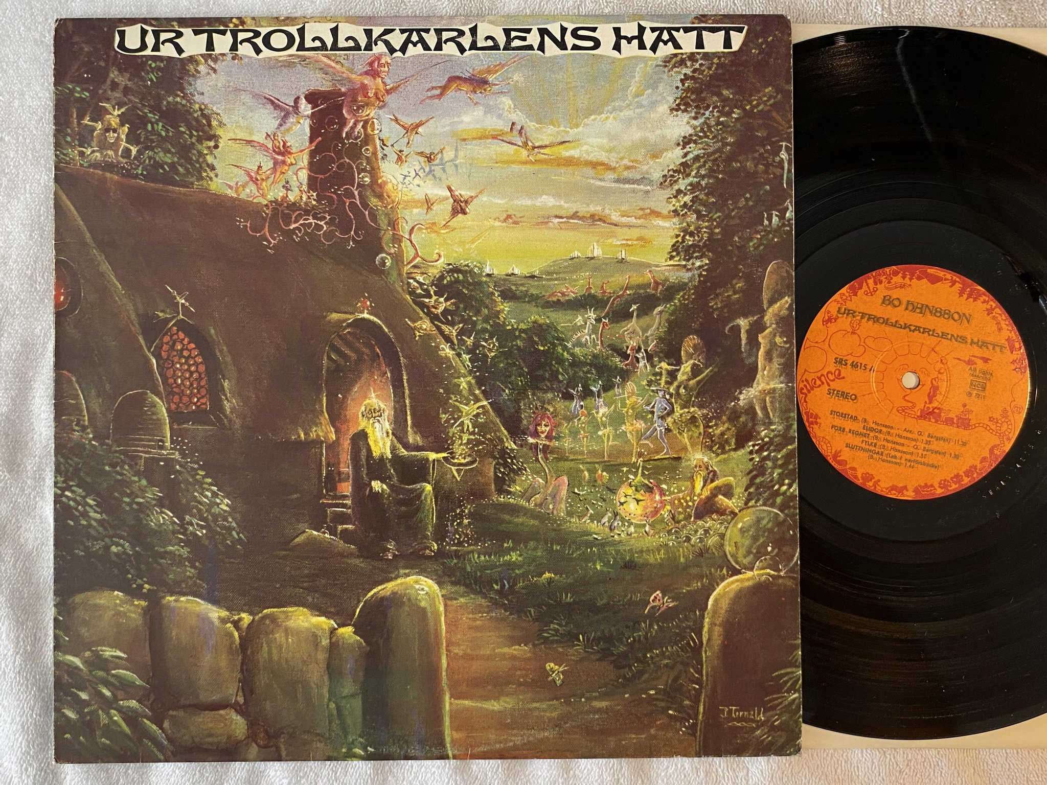 Omslagsbild för skivan BO HANSSON ur trollkarlens hatt LP Swe SILENCE SRS 4615