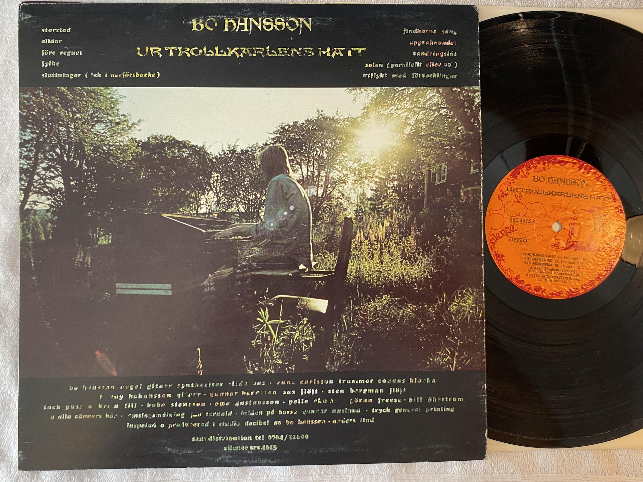 Omslagsbild för skivan BO HANSSON ur trollkarlens hatt LP Swe SILENCE SRS 4615