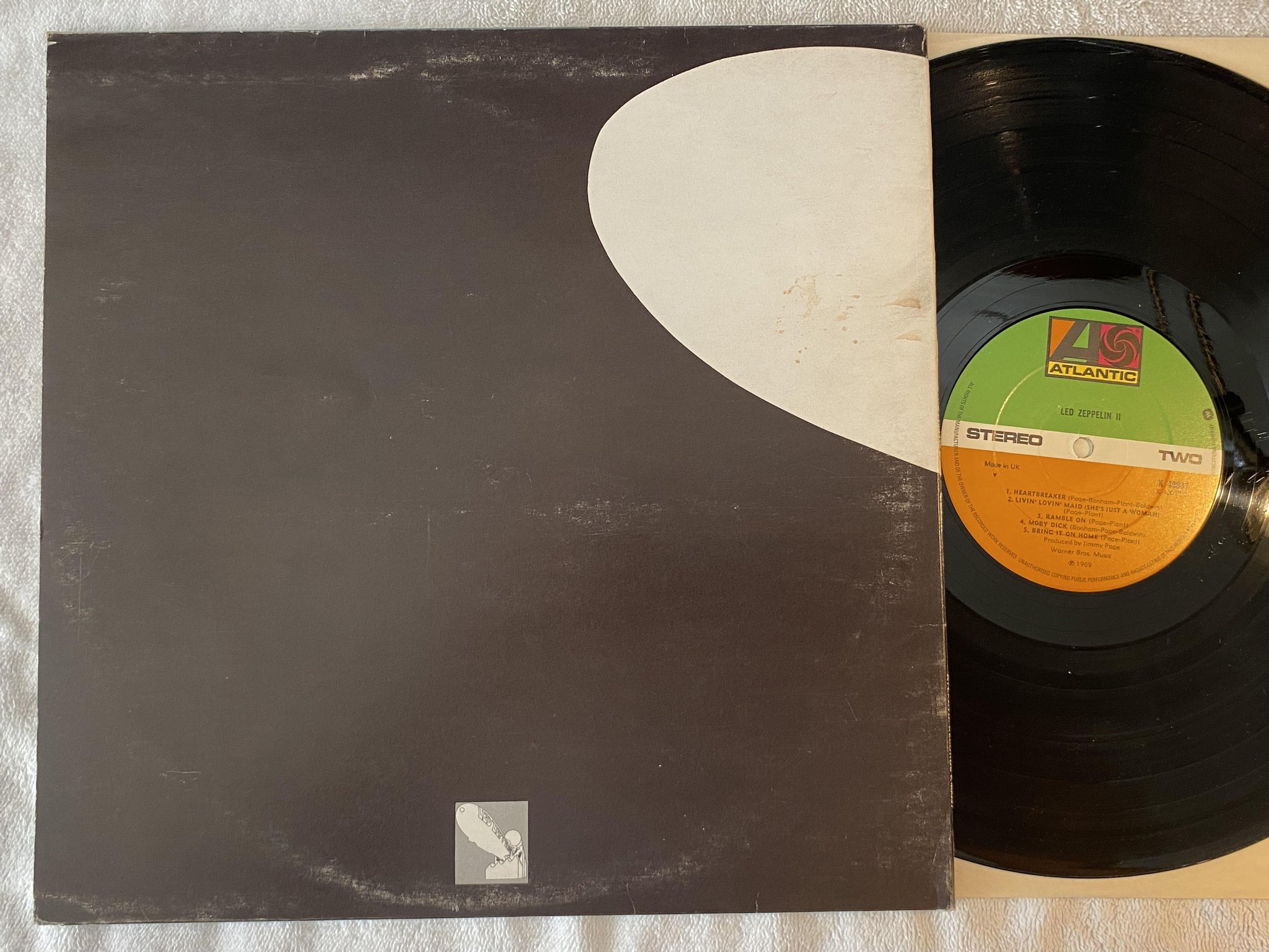Omslagsbild för skivan LED ZEPPELIN II LP re UK ATLANTIC K 40037