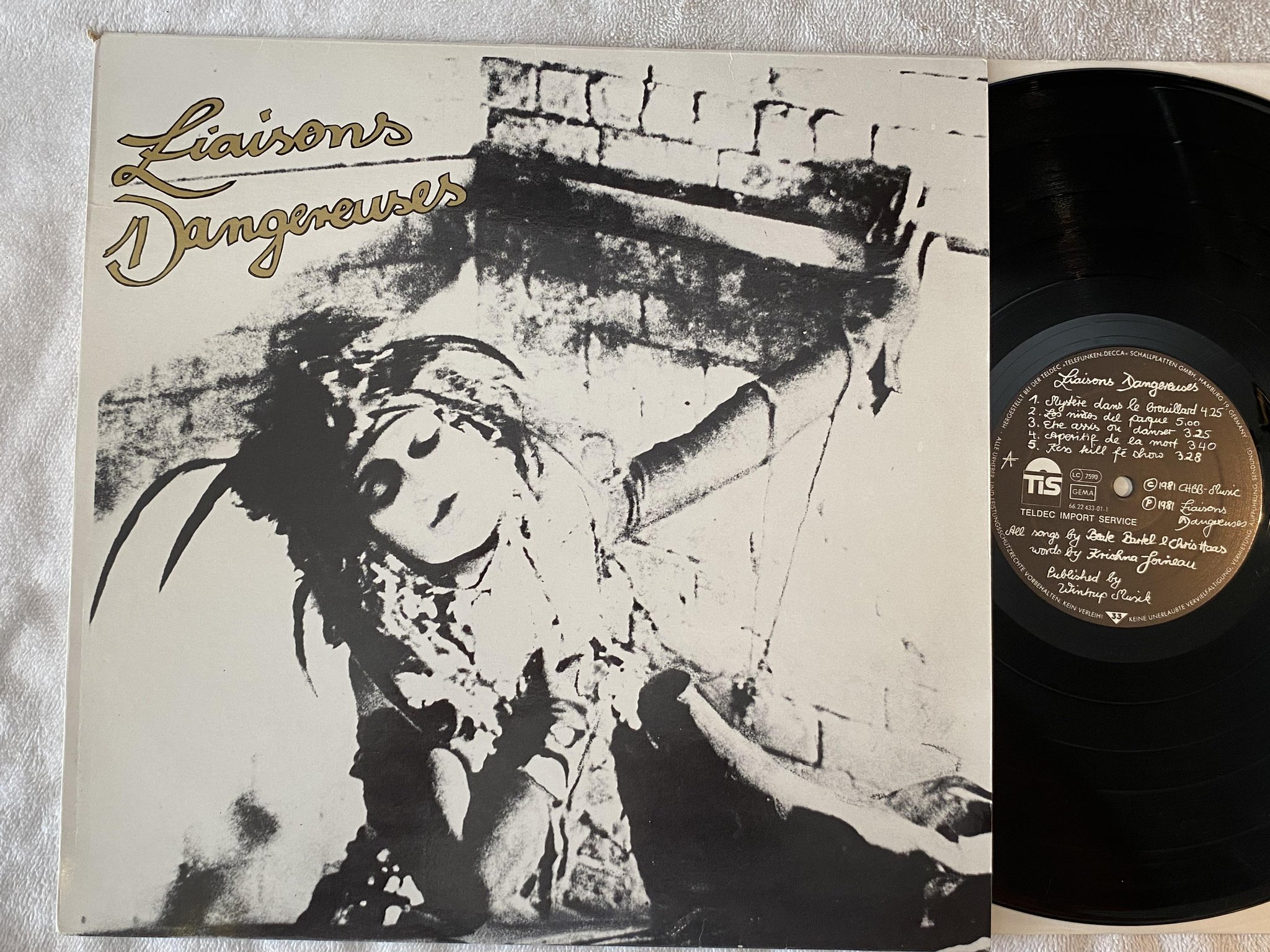 Omslagsbild för skivan LIAISONS DANGEREUSES s/t LP -81 Ger TIS 6622 433-01 electronic 