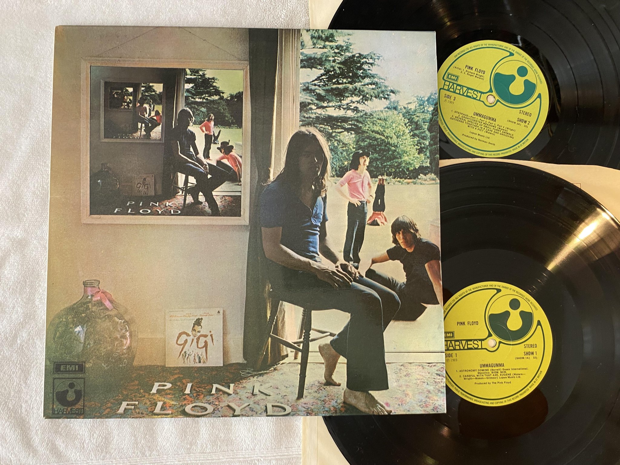Omslagsbild för skivan PINK FLOYD ummagumma 2xLP UK HARVEST SHDW 2