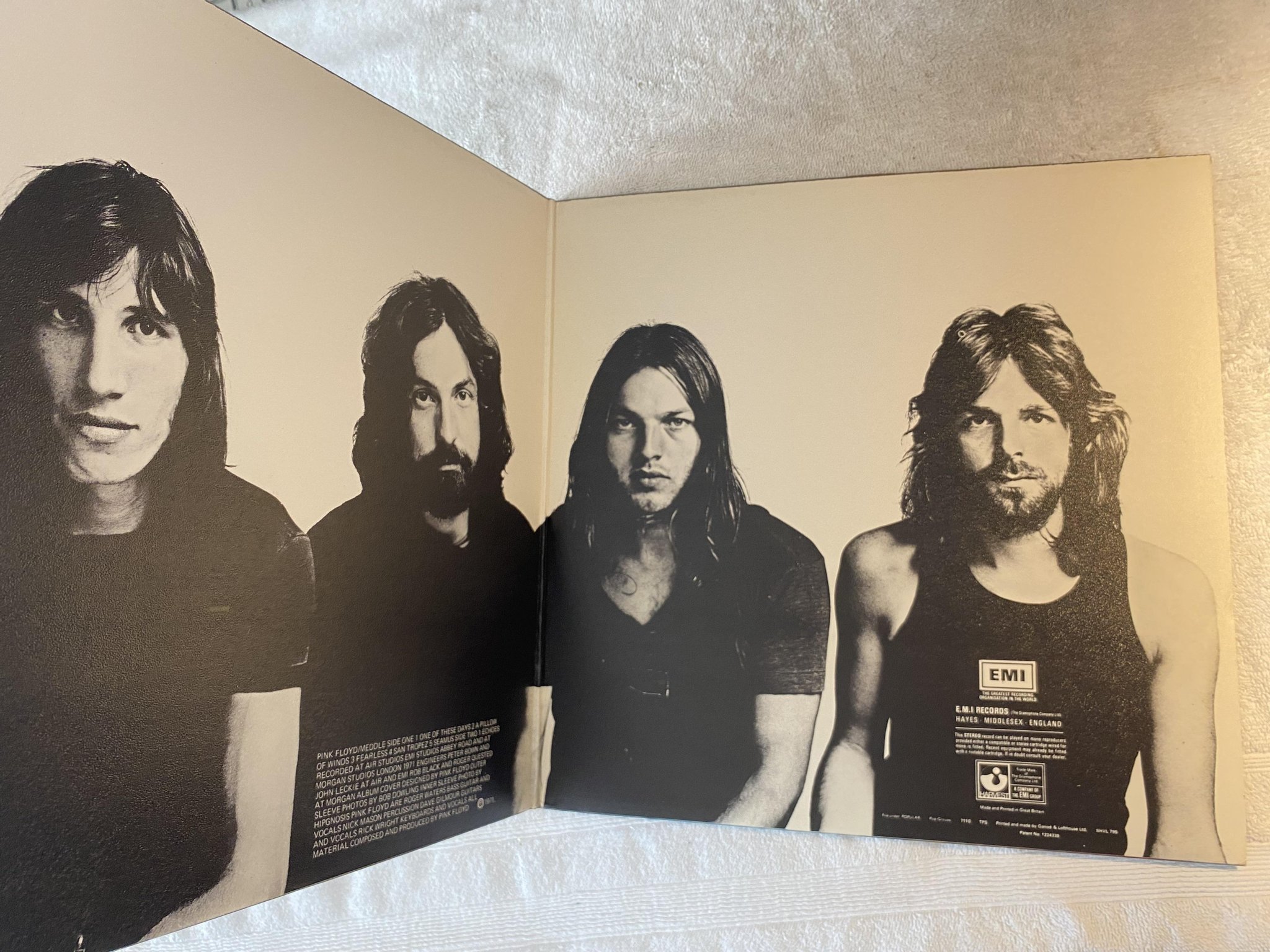 Omslagsbild för skivan PINK FLOYD meddle LP UK HARVEST SHVL 795