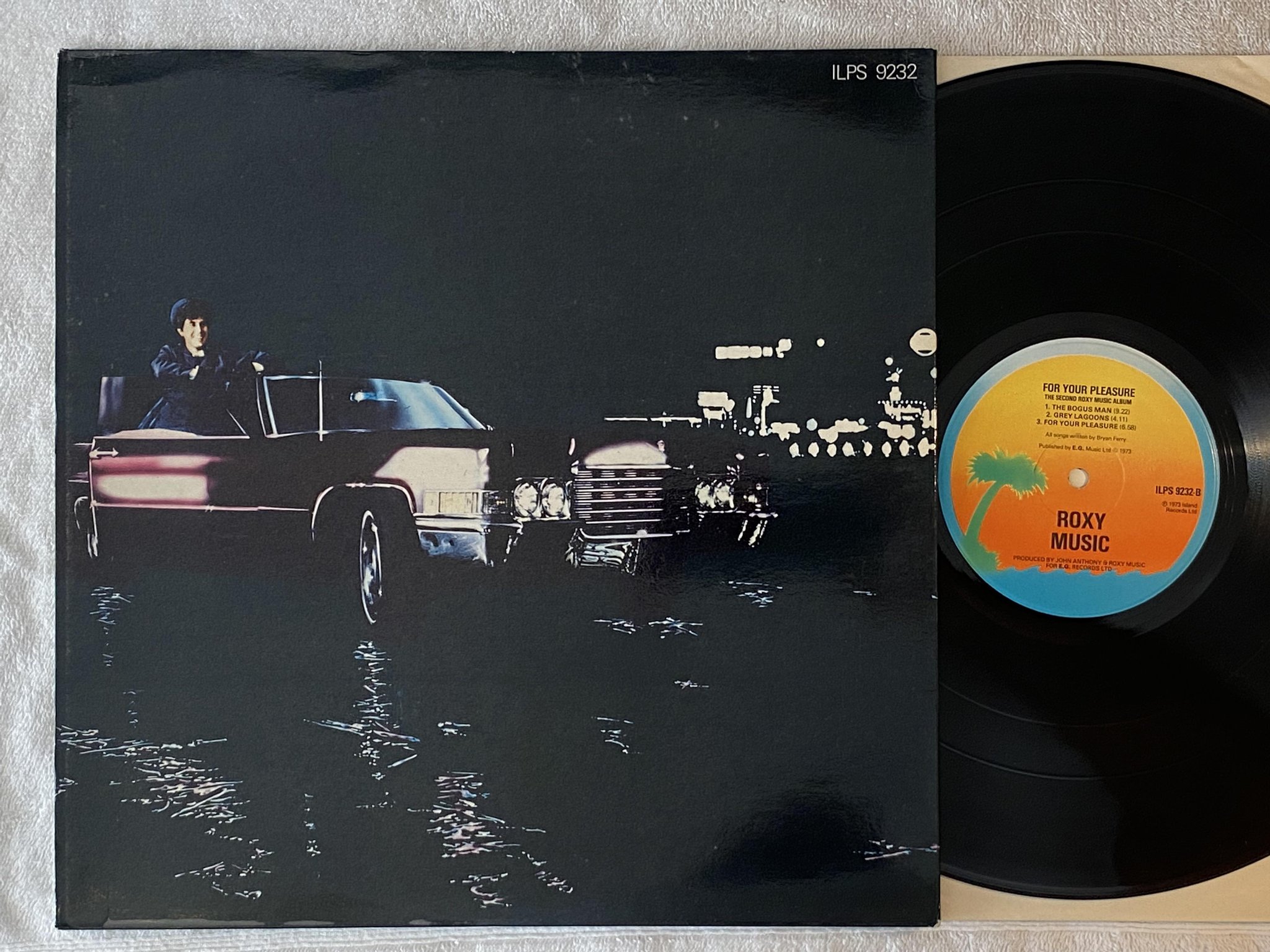 Omslagsbild för skivan ROXY MUSIC for your pleasure LP -73 UK ISLAND ILPS 9232