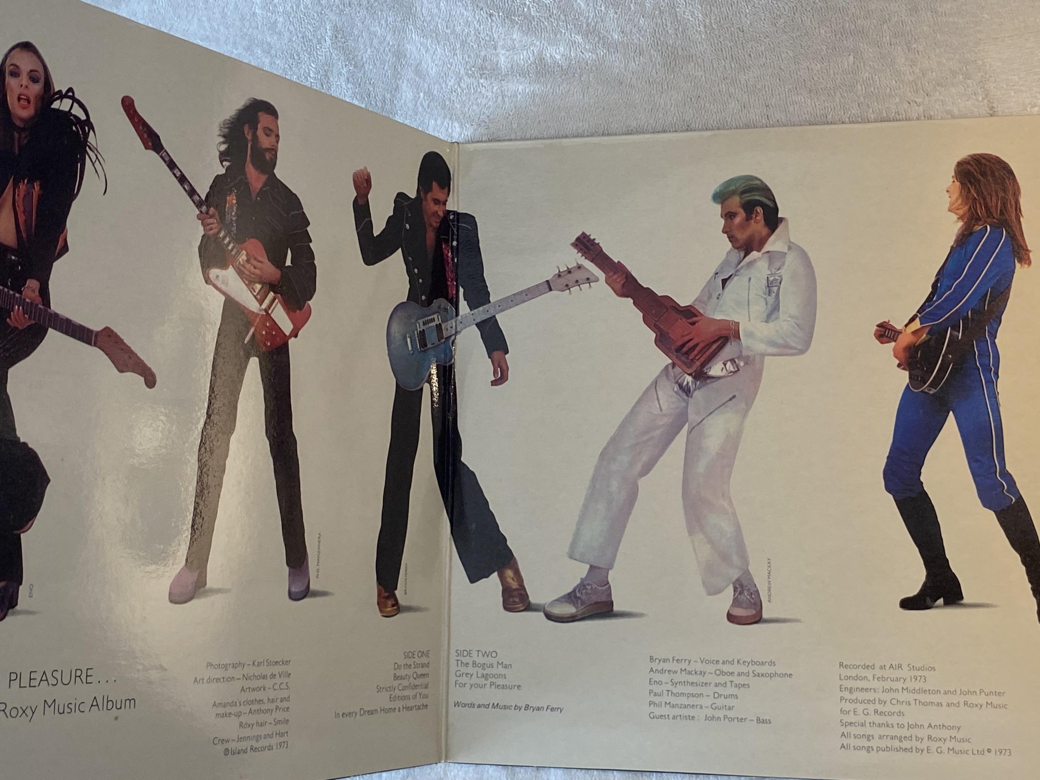 Omslagsbild för skivan ROXY MUSIC for your pleasure LP -73 UK ISLAND ILPS 9232