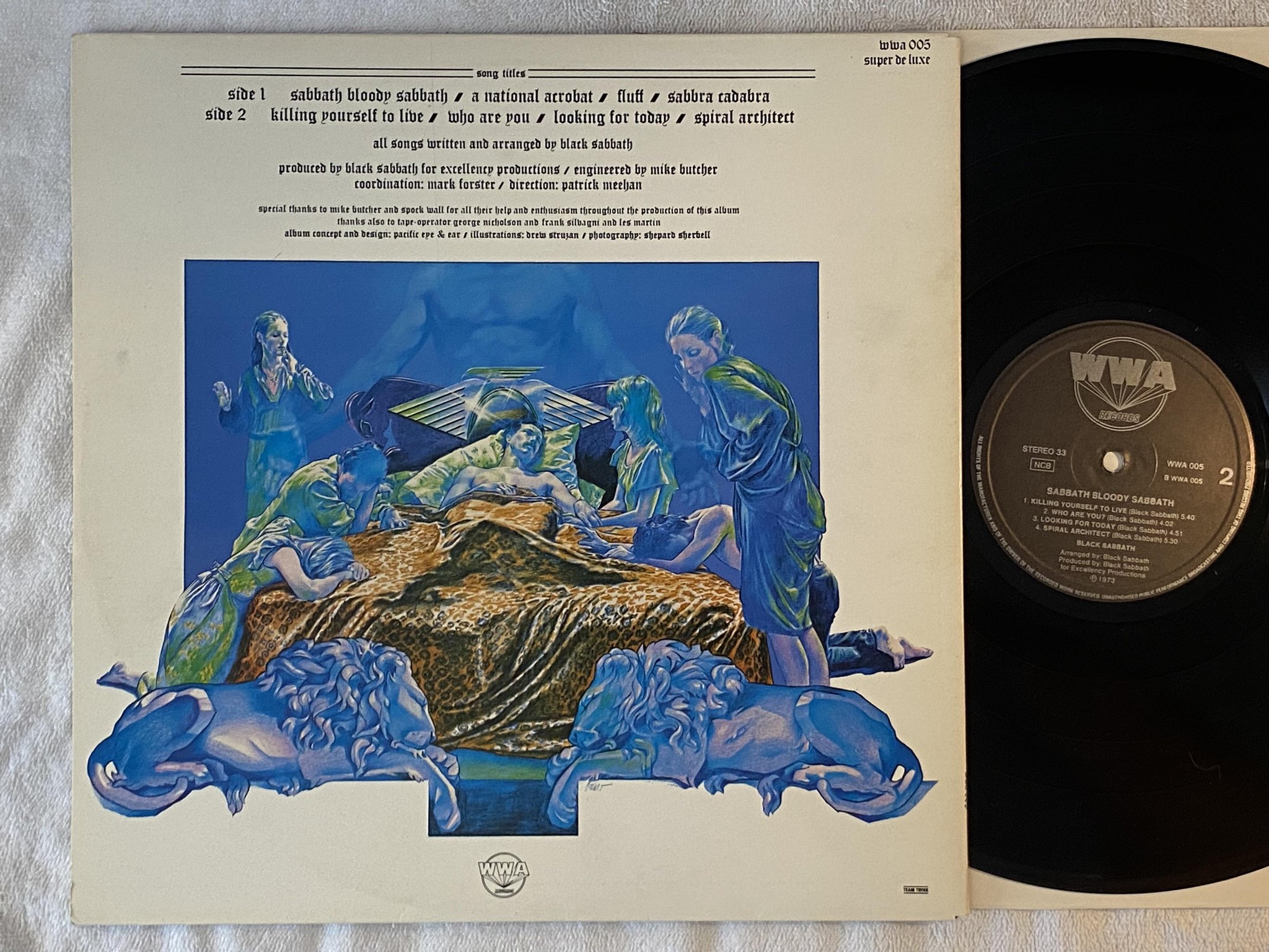 Omslagsbild för skivan BLACK SABBATH sabbath bloody sabbath LP ncb NEMS WWA 005