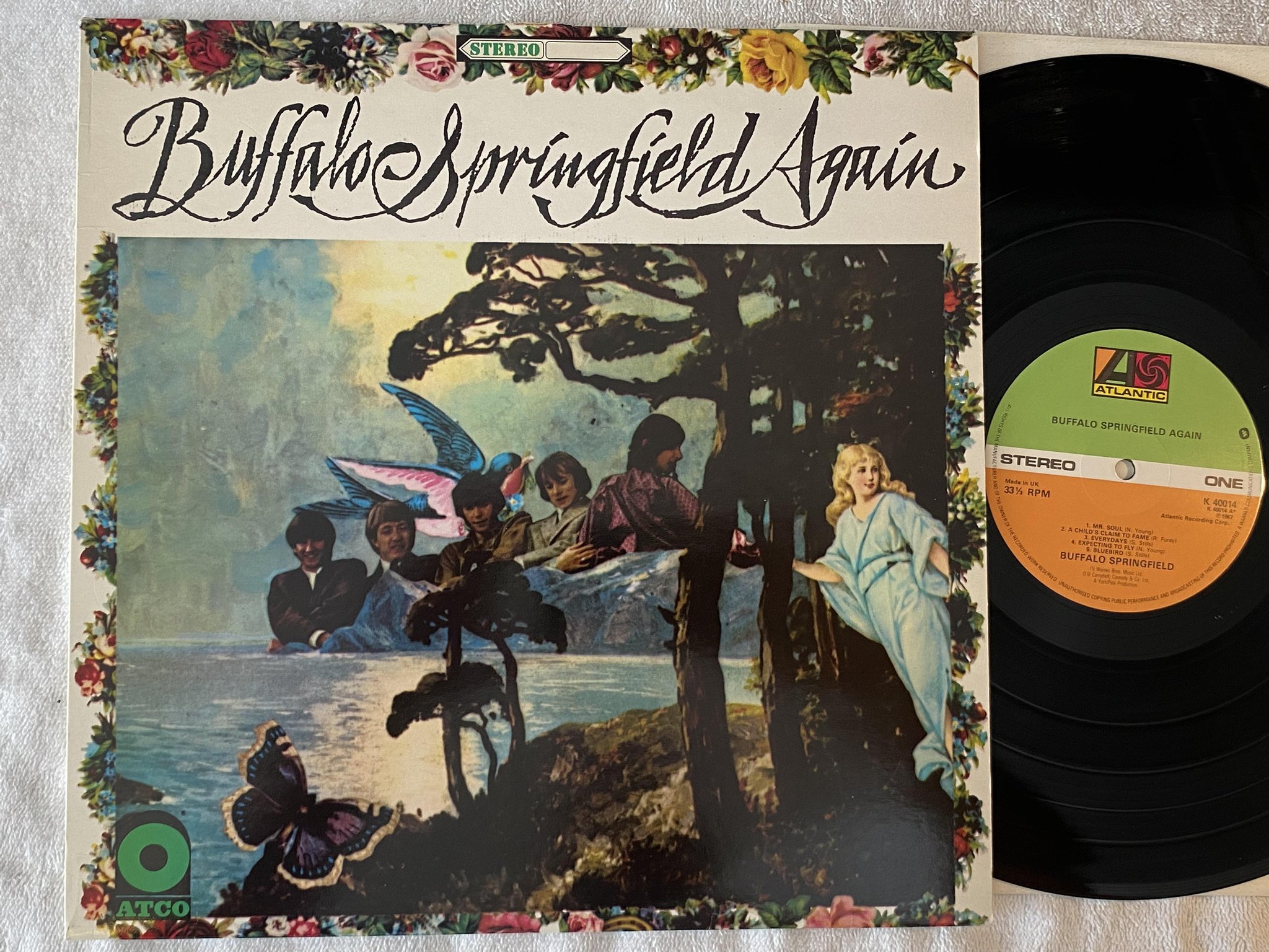 Omslagsbild för skivan BUFFALO SPRINGFIELD again LP re UK ATLANTIC K 40014