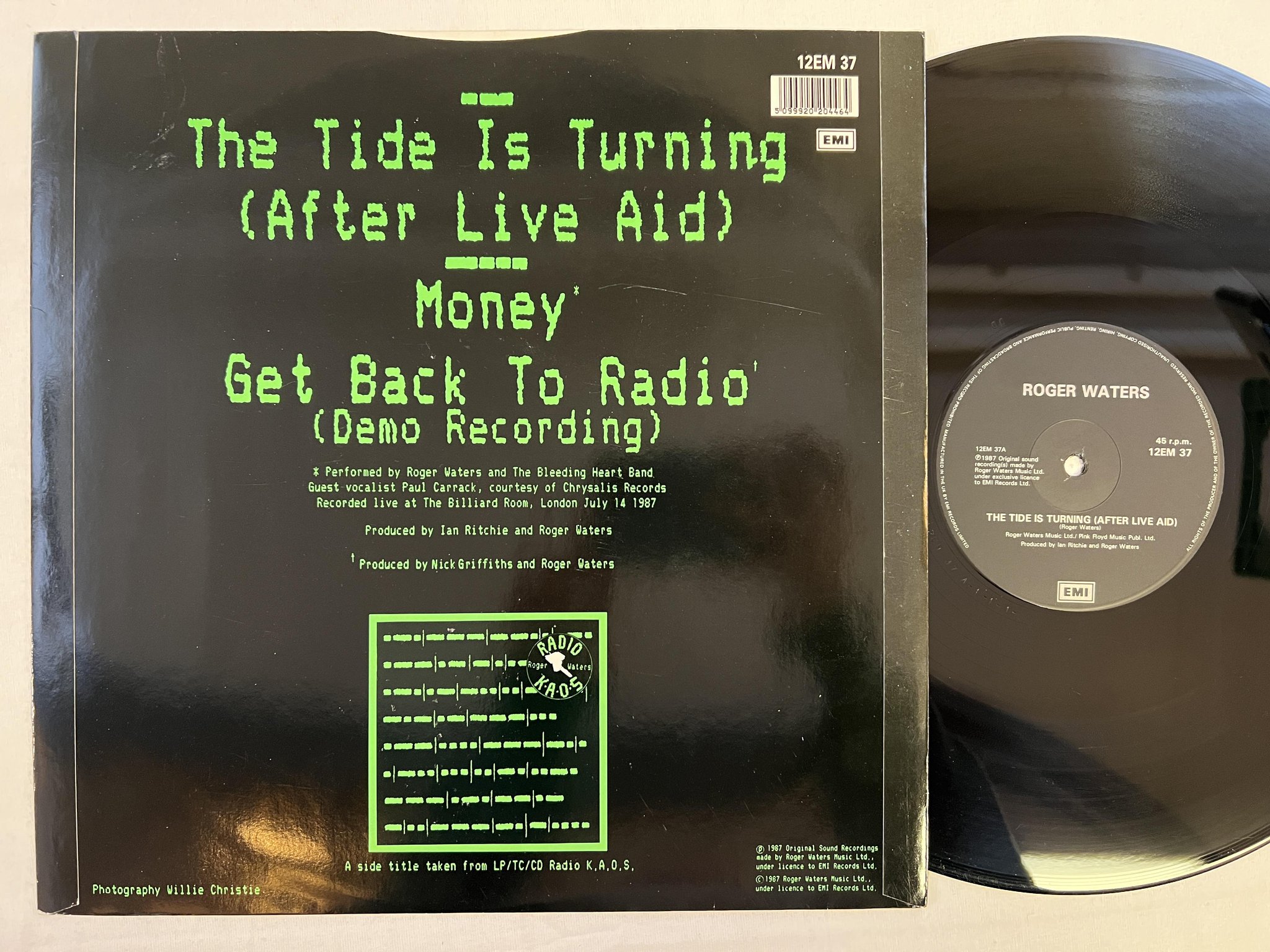 Omslagsbild för skivan ROGER WATERS Sunset Strip 12"single -87 UK semi 20 2044 6