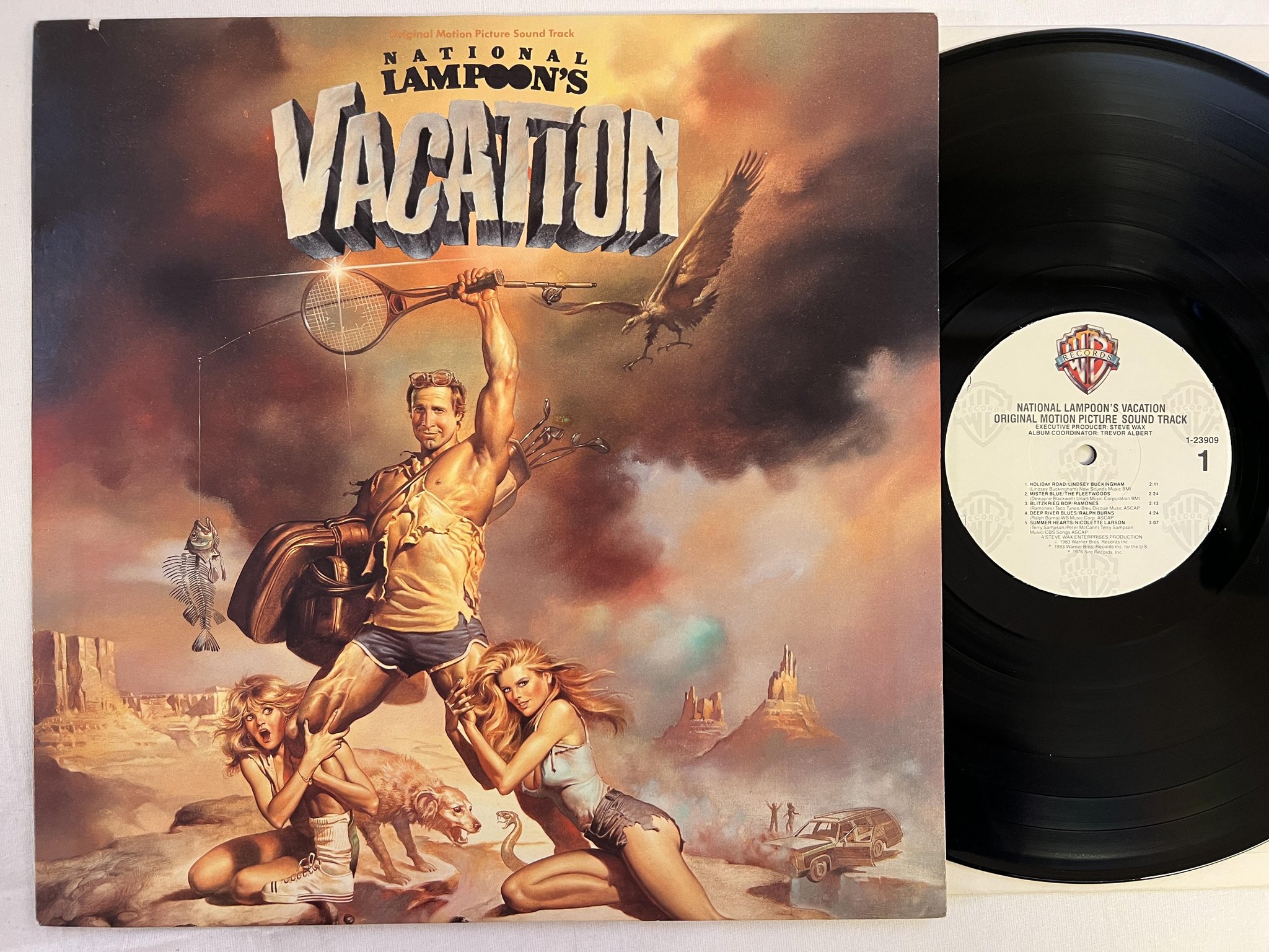 Omslagsbild för skivan NATIONAL LAMPOON'S VACATION LP US WARNER 1-23909 soundtrack 