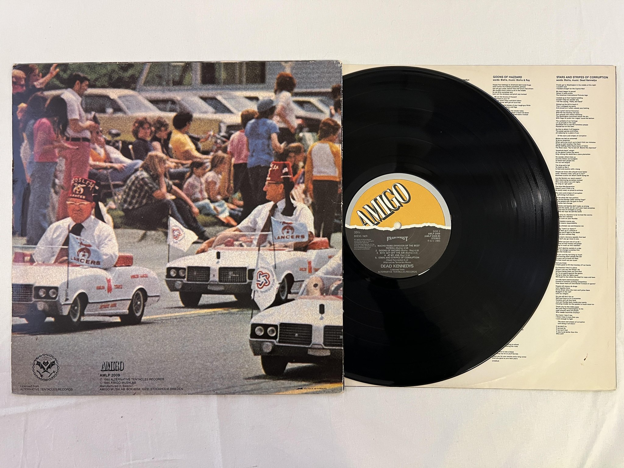 Omslagsbild för skivan DEAD KENNEDYS Frankenchrist LP -85 See AMIGO AMLP 2009