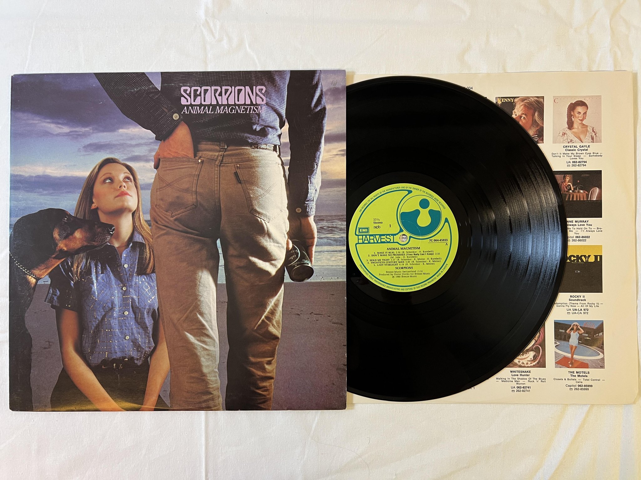 Omslagsbild för skivan SCORPIONS animal magnetism  LP -80 ncb HARVEST 7C 064-43933