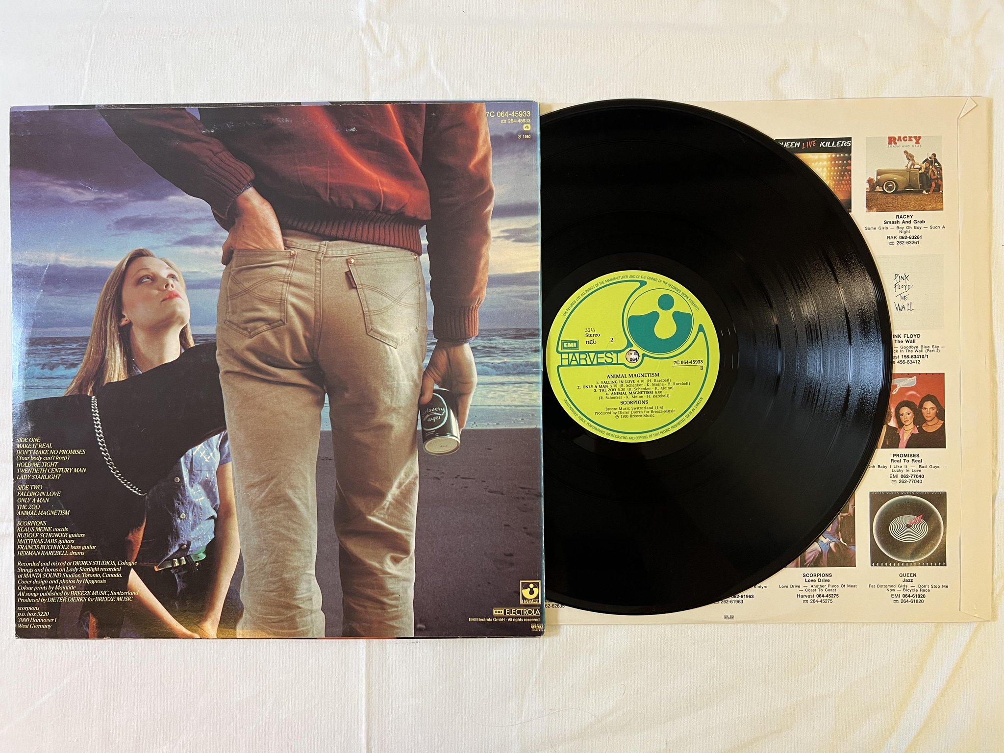 Omslagsbild för skivan SCORPIONS animal magnetism  LP -80 ncb HARVEST 7C 064-43933