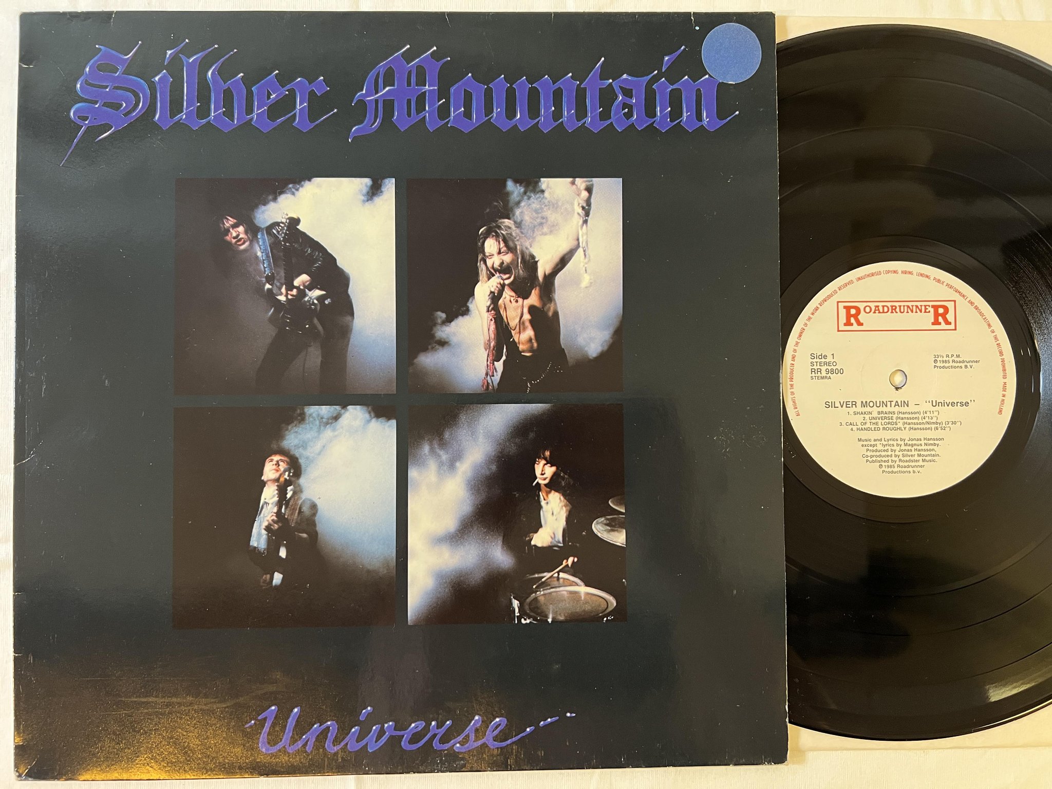 Omslagsbild för skivan SILVER MOUNTAIN universe LP -85 Hol ROADRUNNER RR 9800