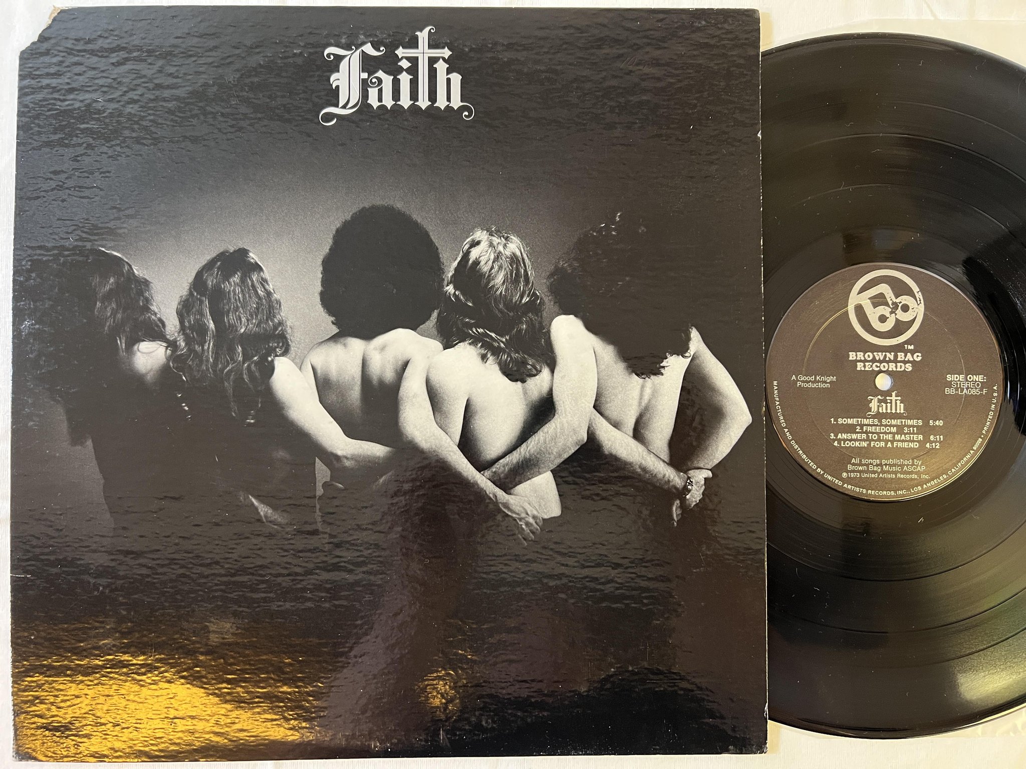 Omslagsbild för skivan FAITH s/t LP -73 US BROWN BAG BB LA085F