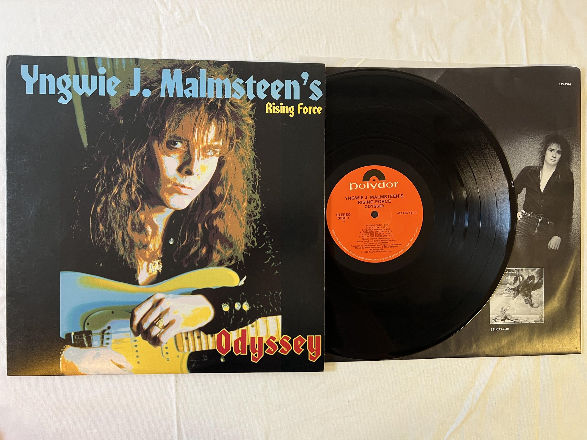 Omslagsbild för skivan YNGWIE J MALMSTEEN Trilogy LP -86 Can POLYDOR 831 073-1