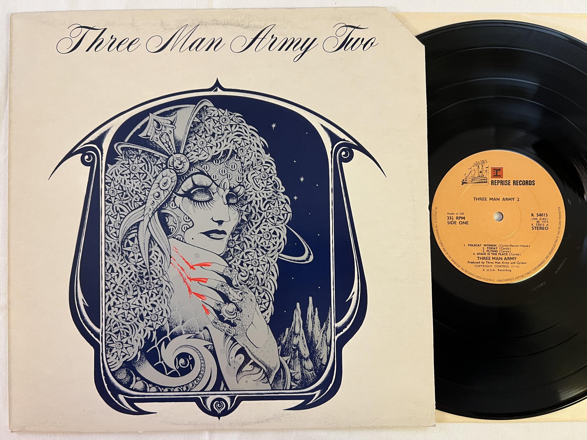 Omslagsbild för skivan THREE MAN ARMY 2 LP -74 UK REPRISE K54015