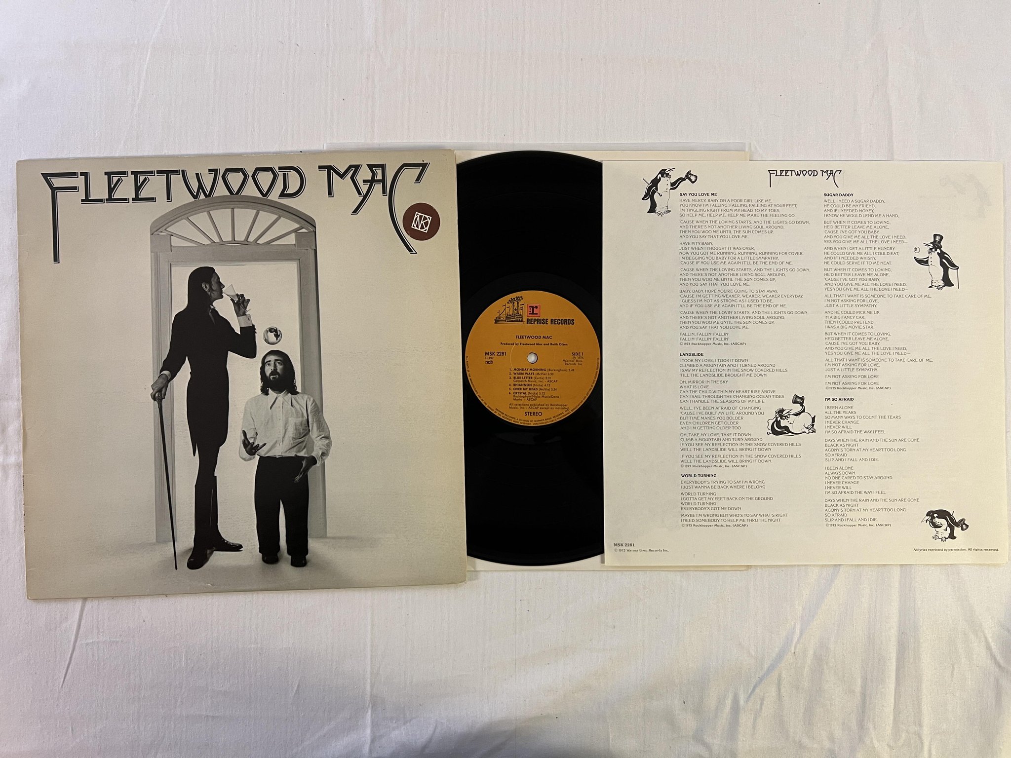 Omslagsbild för skivan FLEETWOOD MAC s/t LP -75 ncb REPRISE MSK 2281