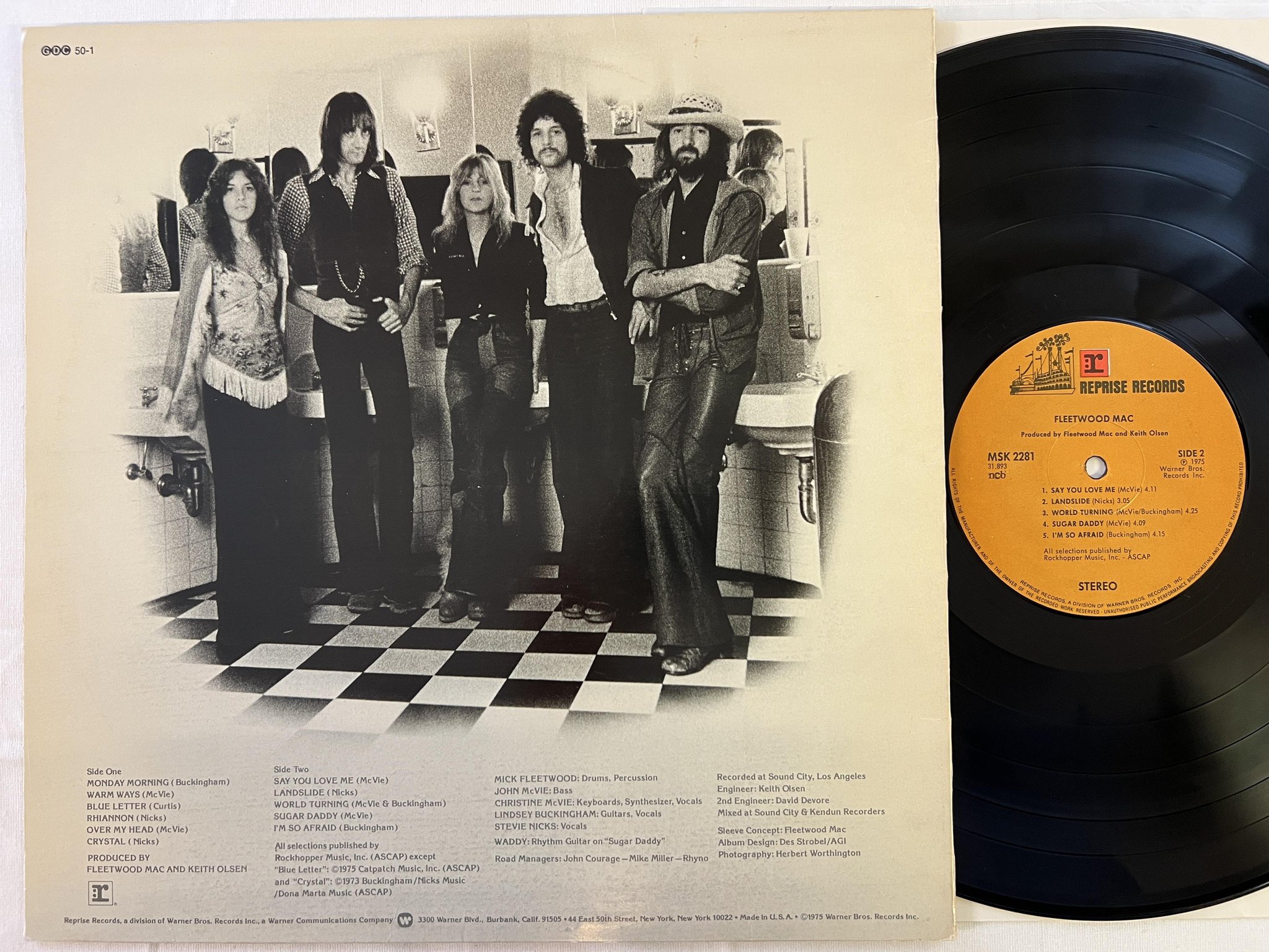 Omslagsbild för skivan FLEETWOOD MAC s/t LP -75 ncb REPRISE MSK 2281