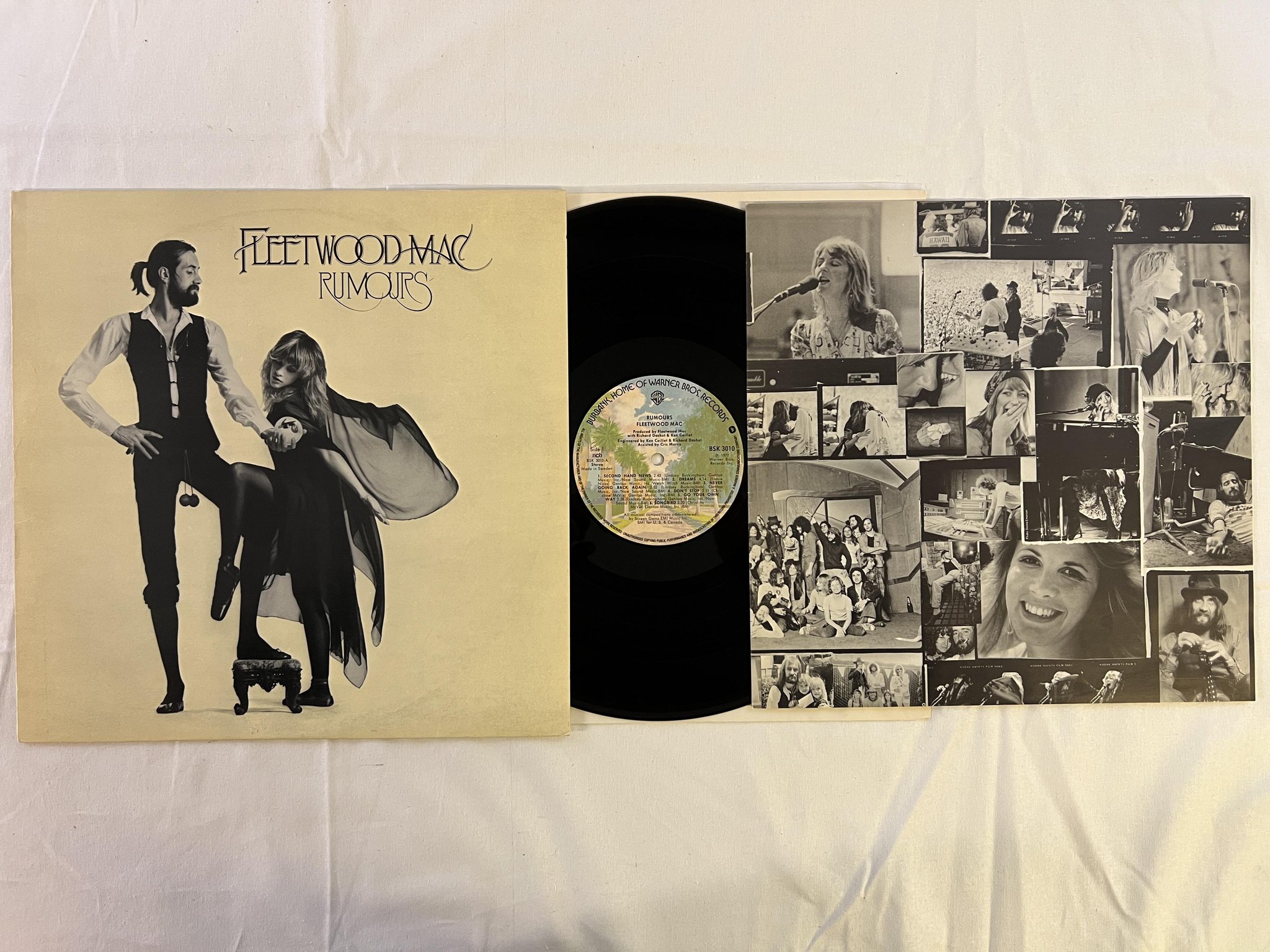Omslagsbild för skivan FLEETWOOD MAC rumours LP -77 ncb REPRISE BSK 3010