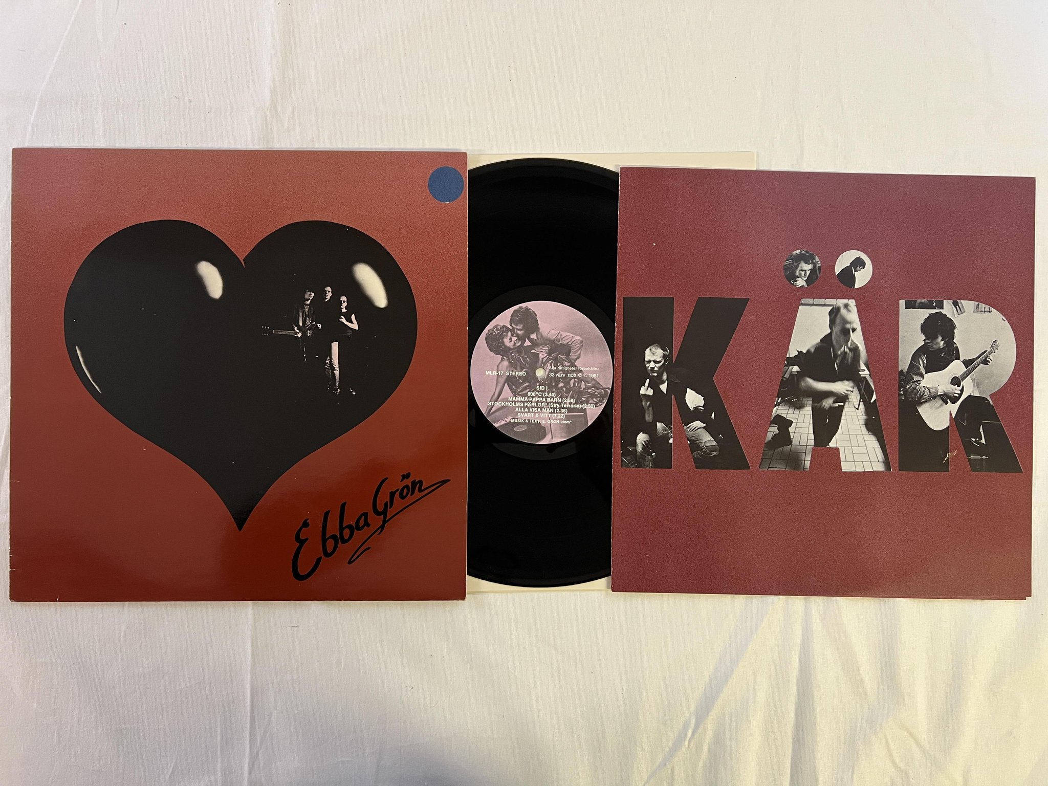 Omslagsbild för skivan EBBA GRÖN kärlek & uppror LP -81 MISTLUR MLR 17 