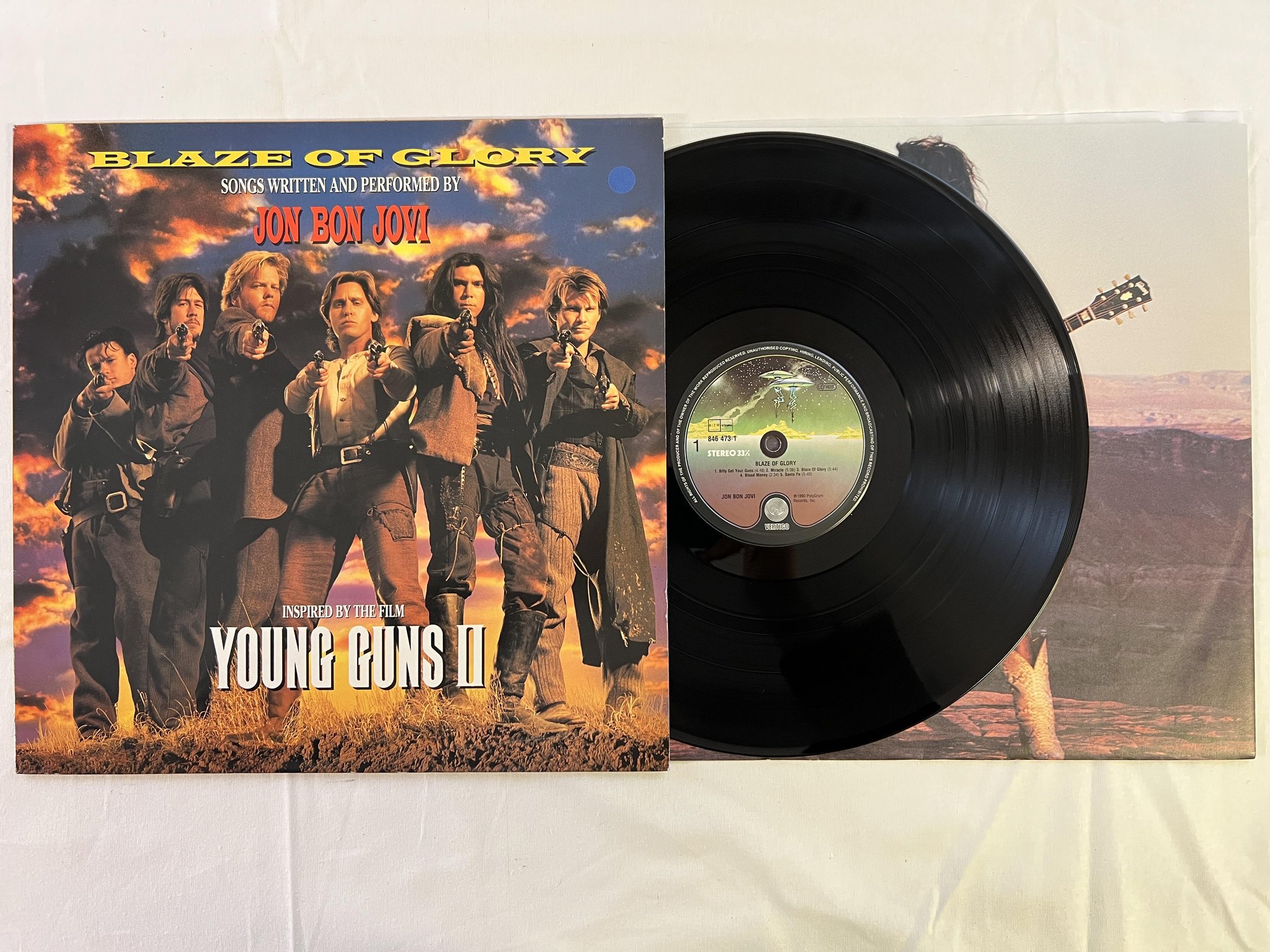 Omslagsbild för skivan BON JOVI blaze of glory LP -90 Hol VERTIGO 846473-1