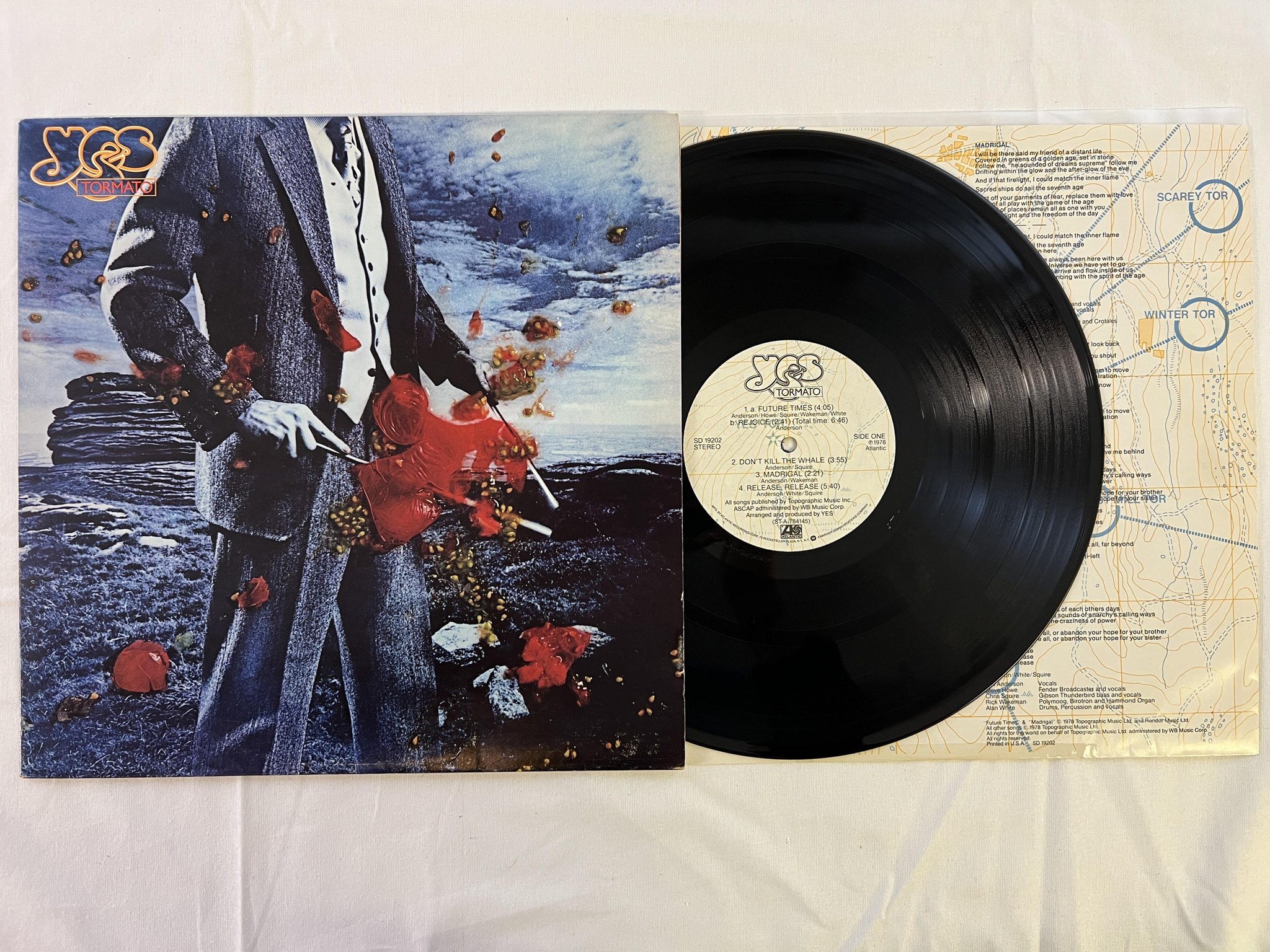 Omslagsbild för skivan YES tormato LP -78 US ATLANTIC SD 19202