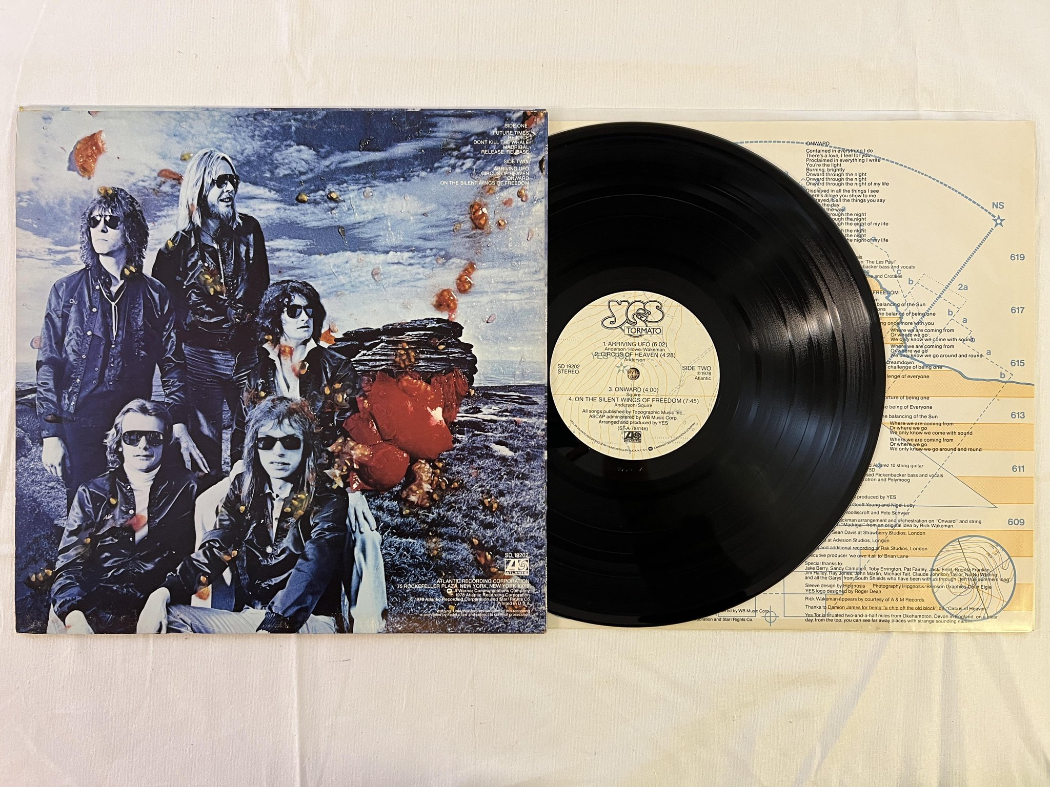 Omslagsbild för skivan YES tormato LP -78 US ATLANTIC SD 19202