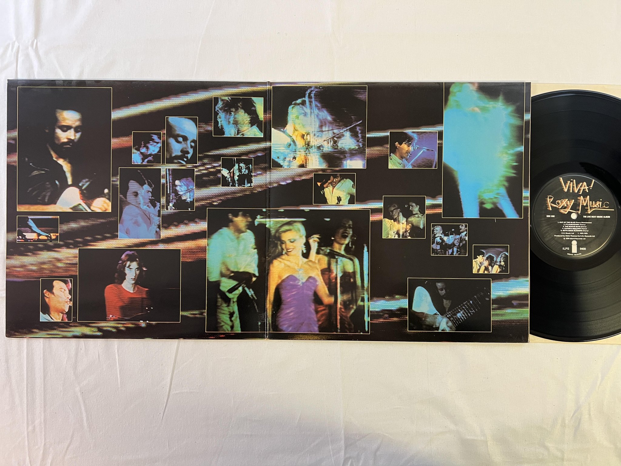 Omslagsbild för skivan ROXY MUSIC viva! LP ISLAND ILPS 9400
