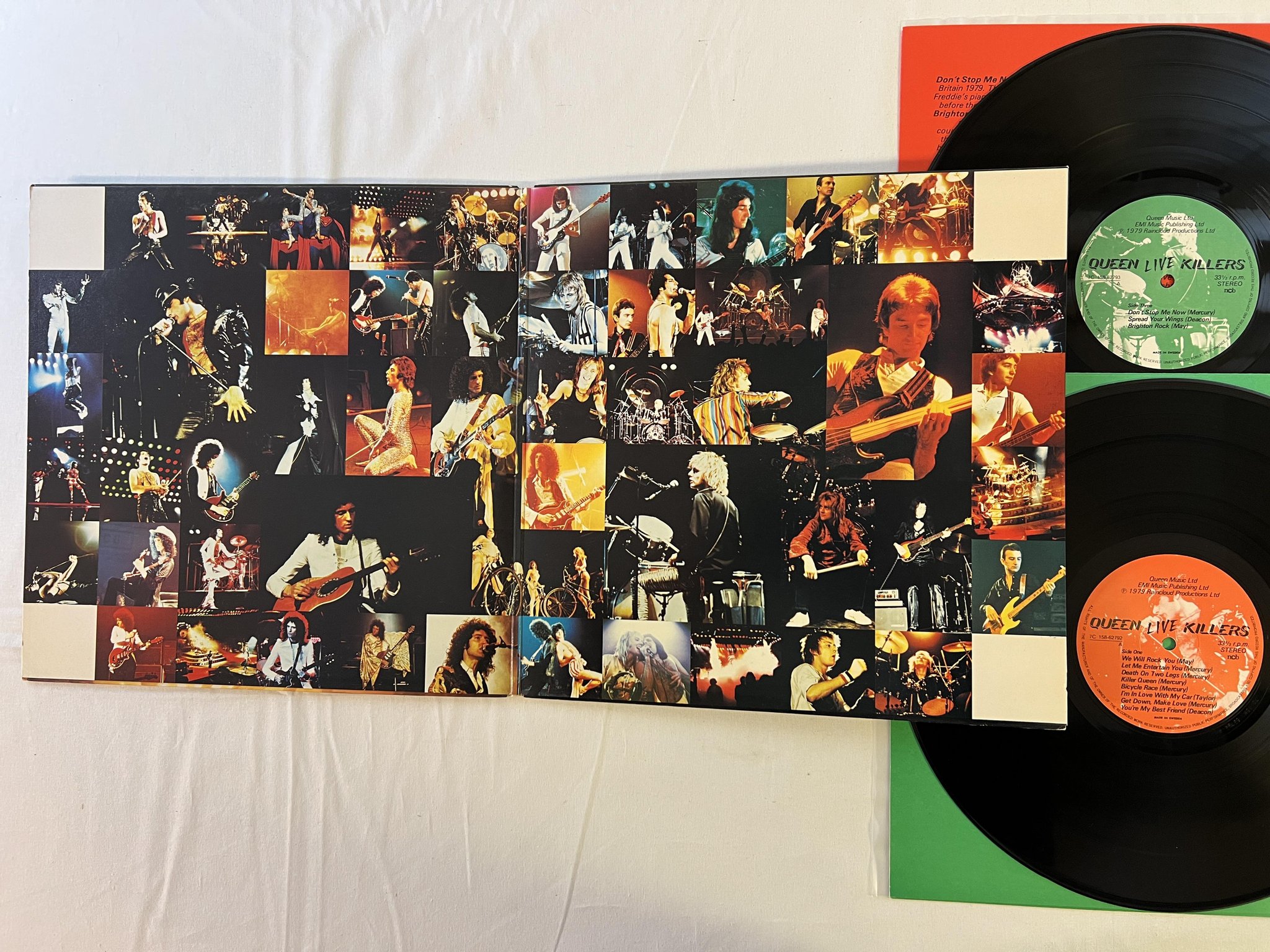 Omslagsbild för skivan QUEEN live killers LP -79 ncb EMI 7C 158-62793