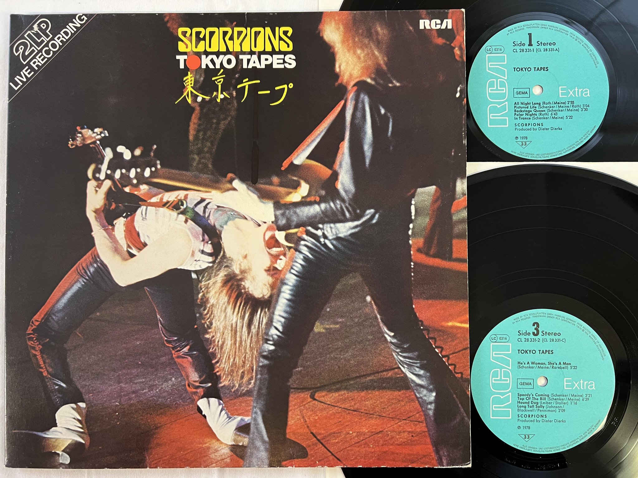Omslagsbild för skivan SCORPIONS Tokyo tapes 2xLP -78 RCA CL 28331-2