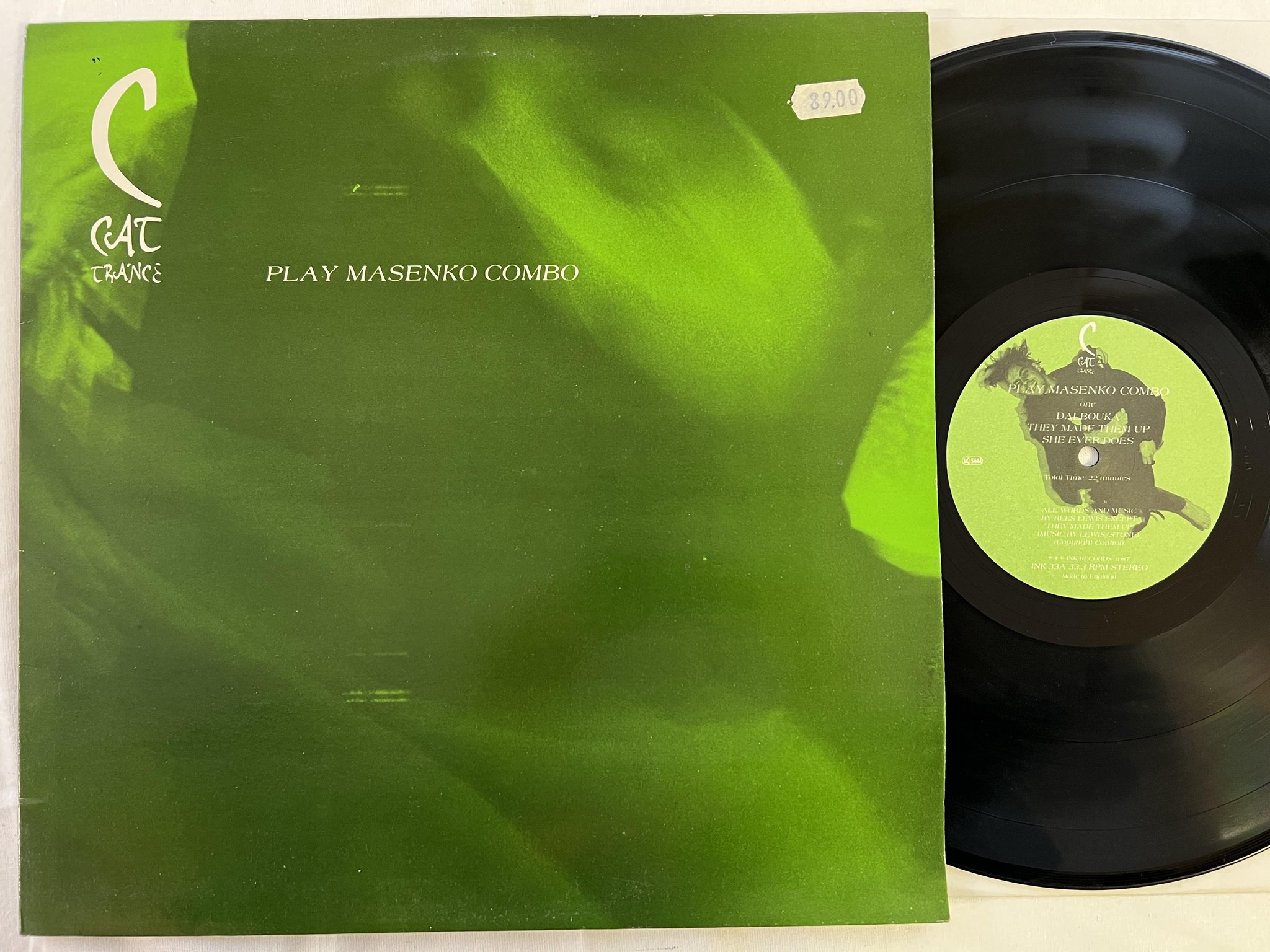 Omslagsbild för skivan C CAT TRANCE play masenko combo LP -87 INK 33 TRIBAL