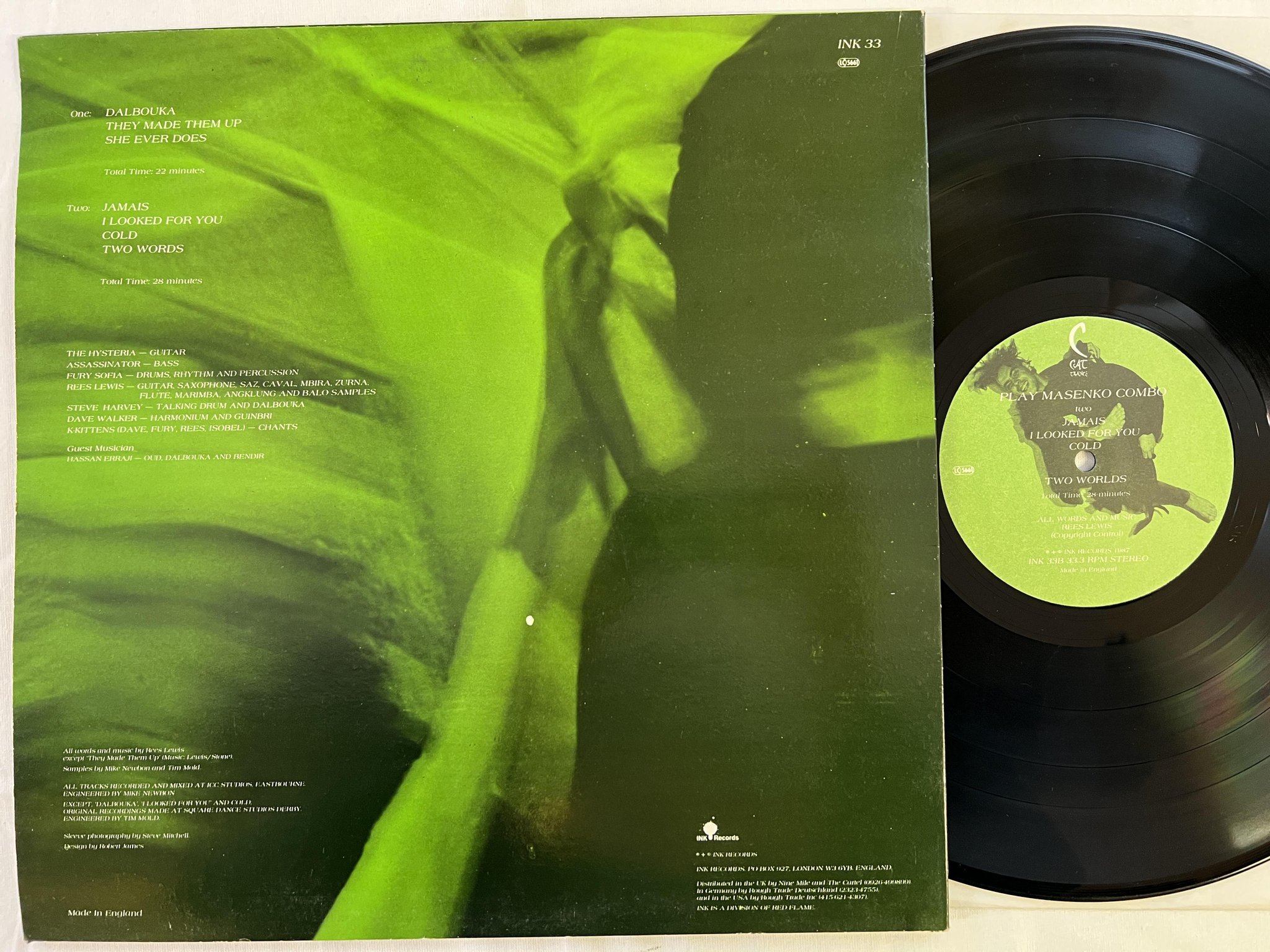 Omslagsbild för skivan C CAT TRANCE play masenko combo LP -87 INK 33 TRIBAL