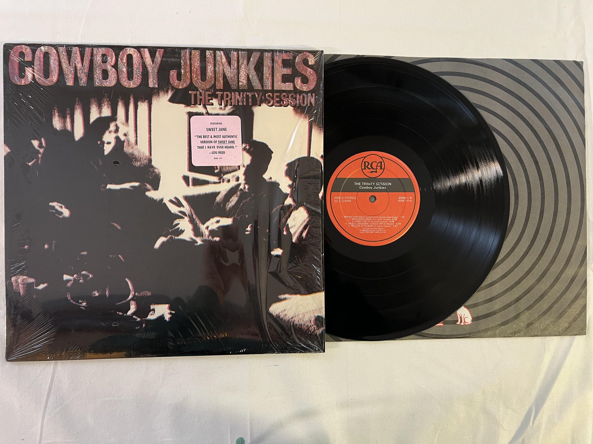 Omslagsbild för skivan COWBOY JUNKIES the trinity session LP -88 US RCA 8568-1-R