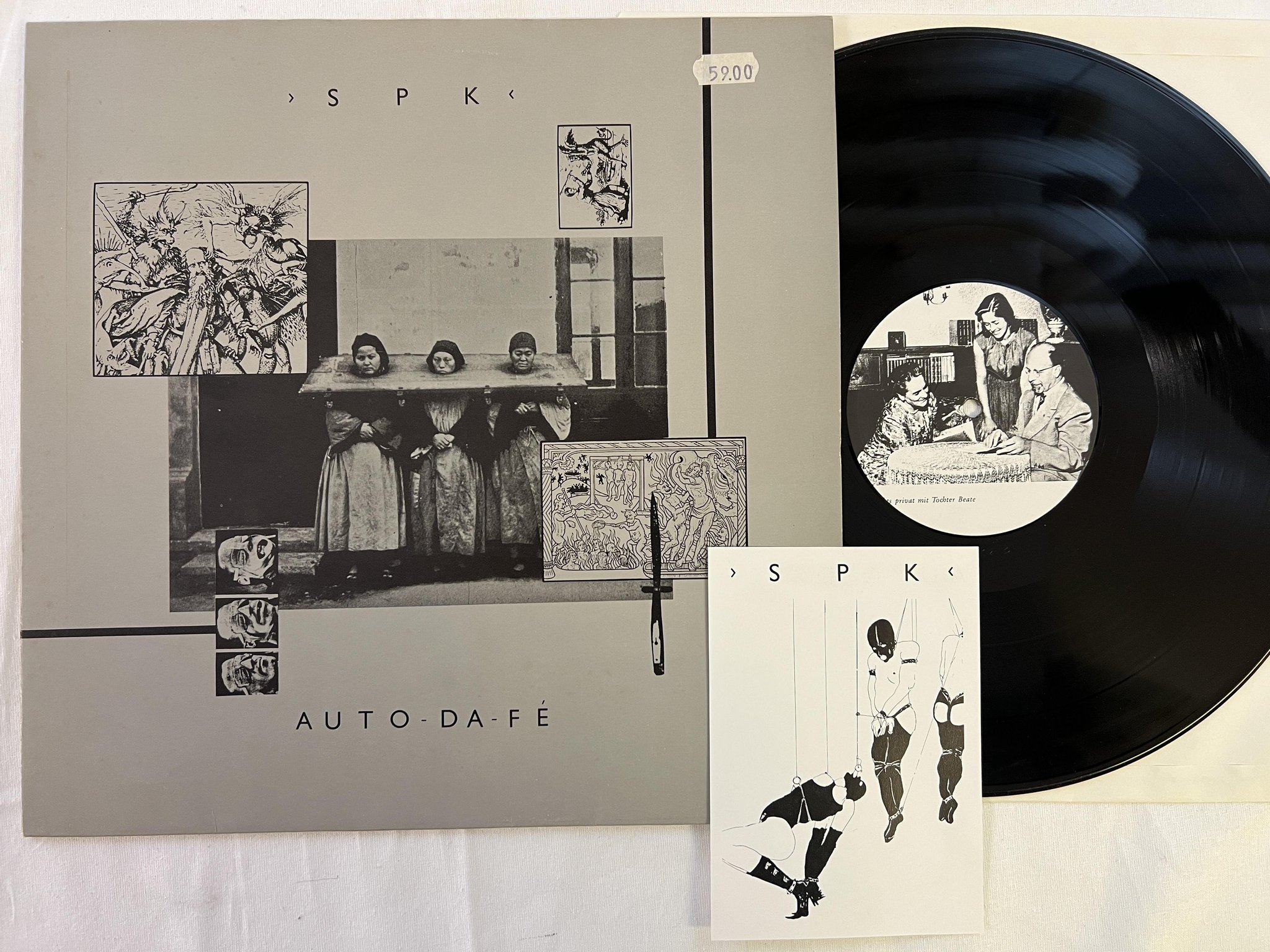 Omslagsbild för skivan S.P.K. Auto-Da-Fé LP -83 Ger WALTER ULBRICHT SCHALLFOILEN wulp 002 ELECTRONIC