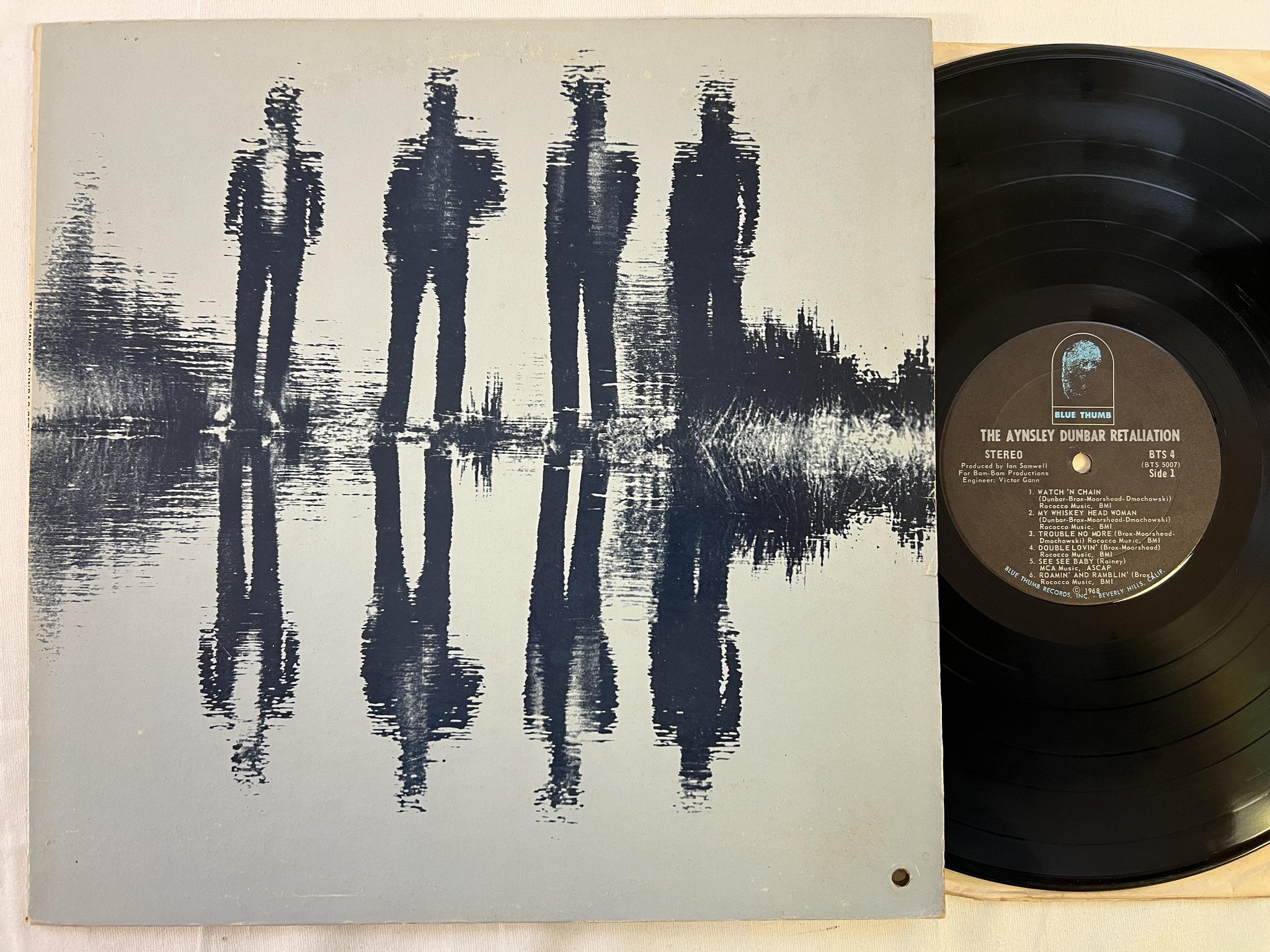 Omslagsbild för skivan THE AYNSLEY DUNBAR RETALIATION s/t LP -68 US BLUE THUMB BTS 4