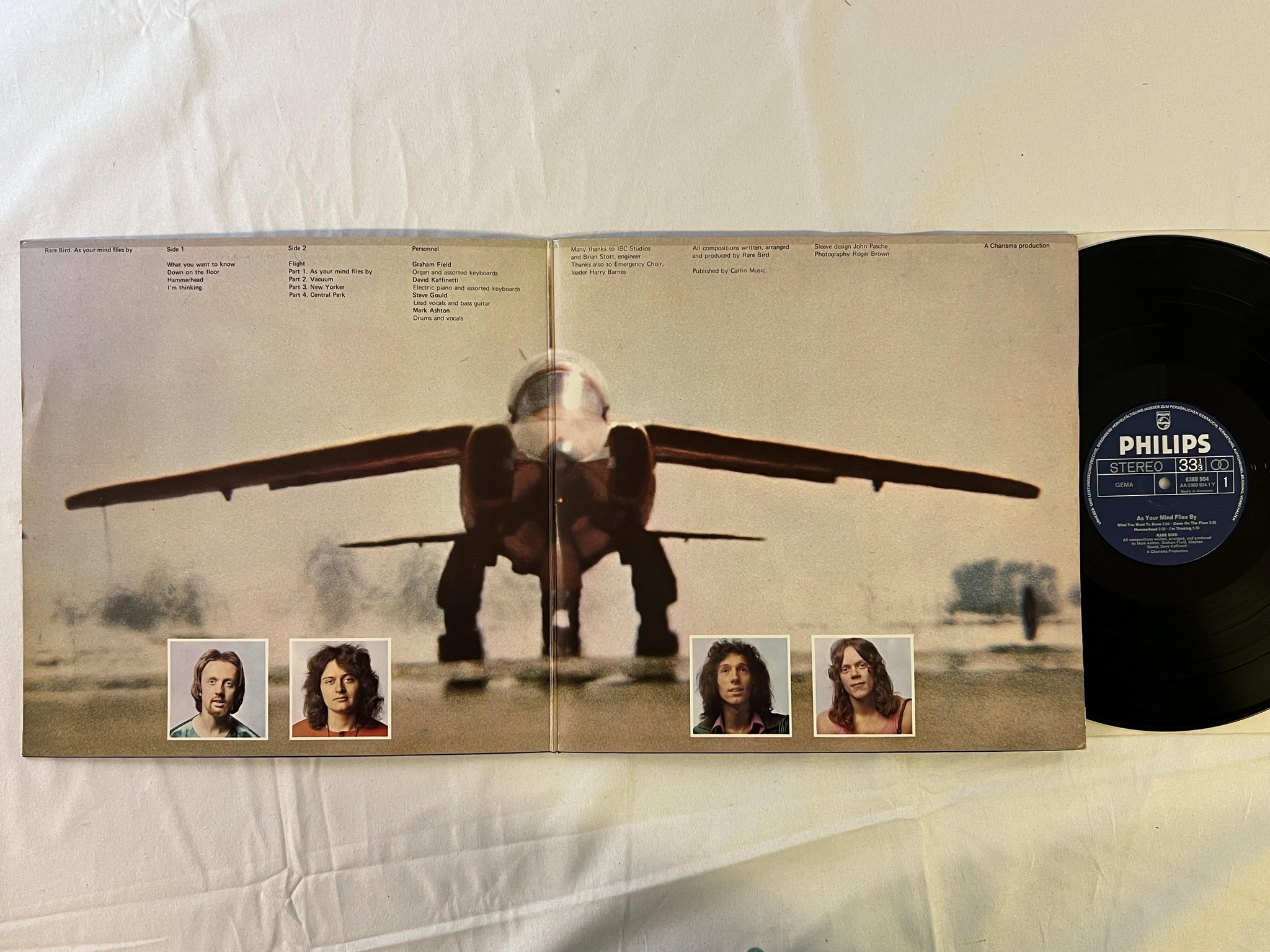 Omslagsbild för skivan RARE BIRD as your mind flies by LP -70 Ger PHILIPS 6369904