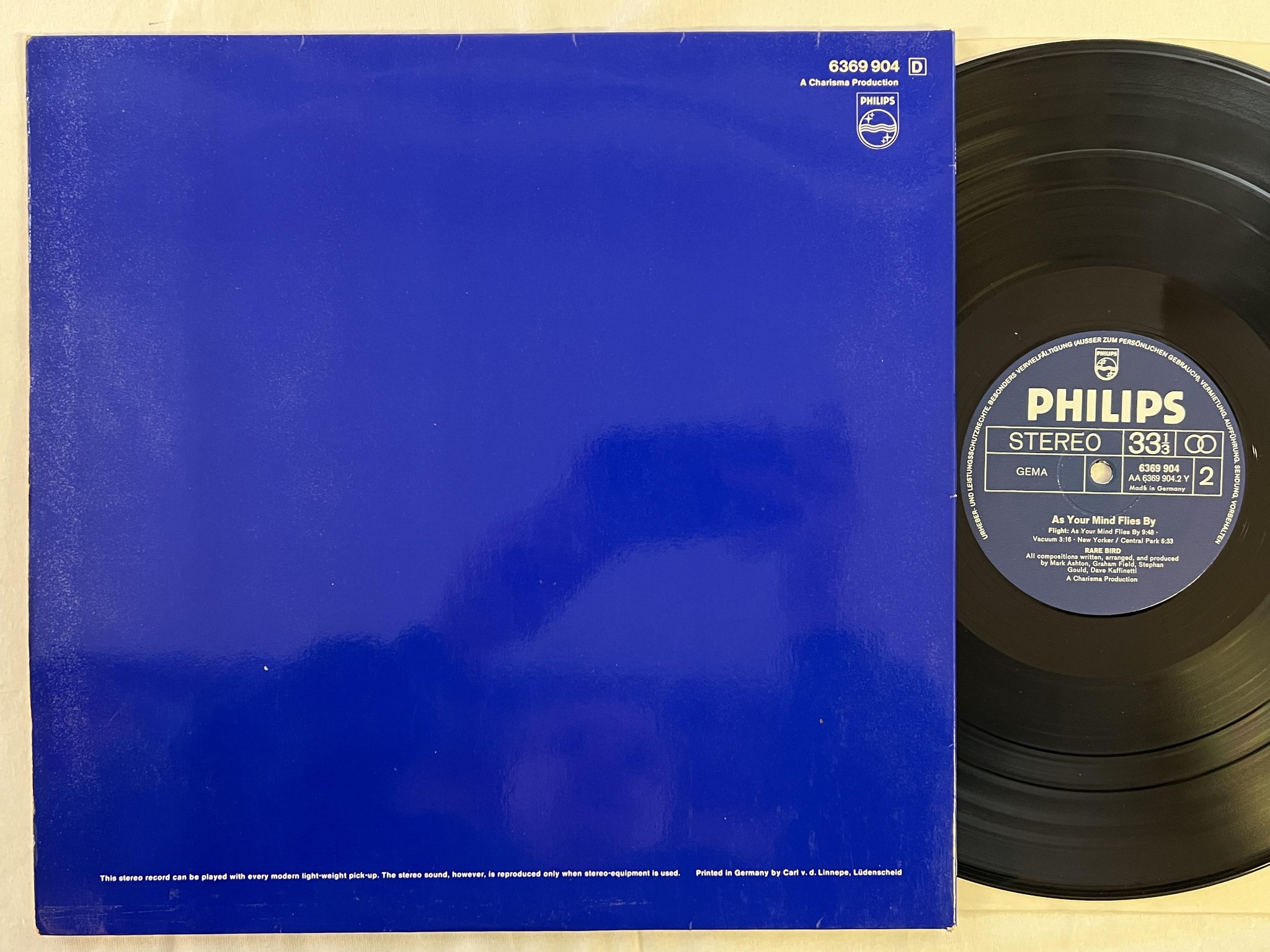 Omslagsbild för skivan RARE BIRD as your mind flies by LP -70 Ger PHILIPS 6369904