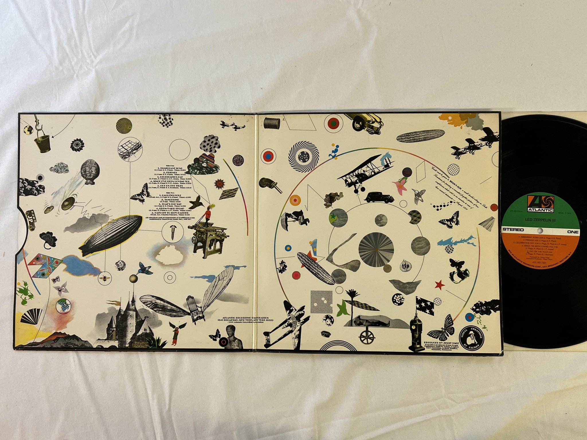 Omslagsbild för skivan LED ZEPPELIN Led Zeppelin III LP -70 Ger ATLANTIC ATL SD 7201 1st german press