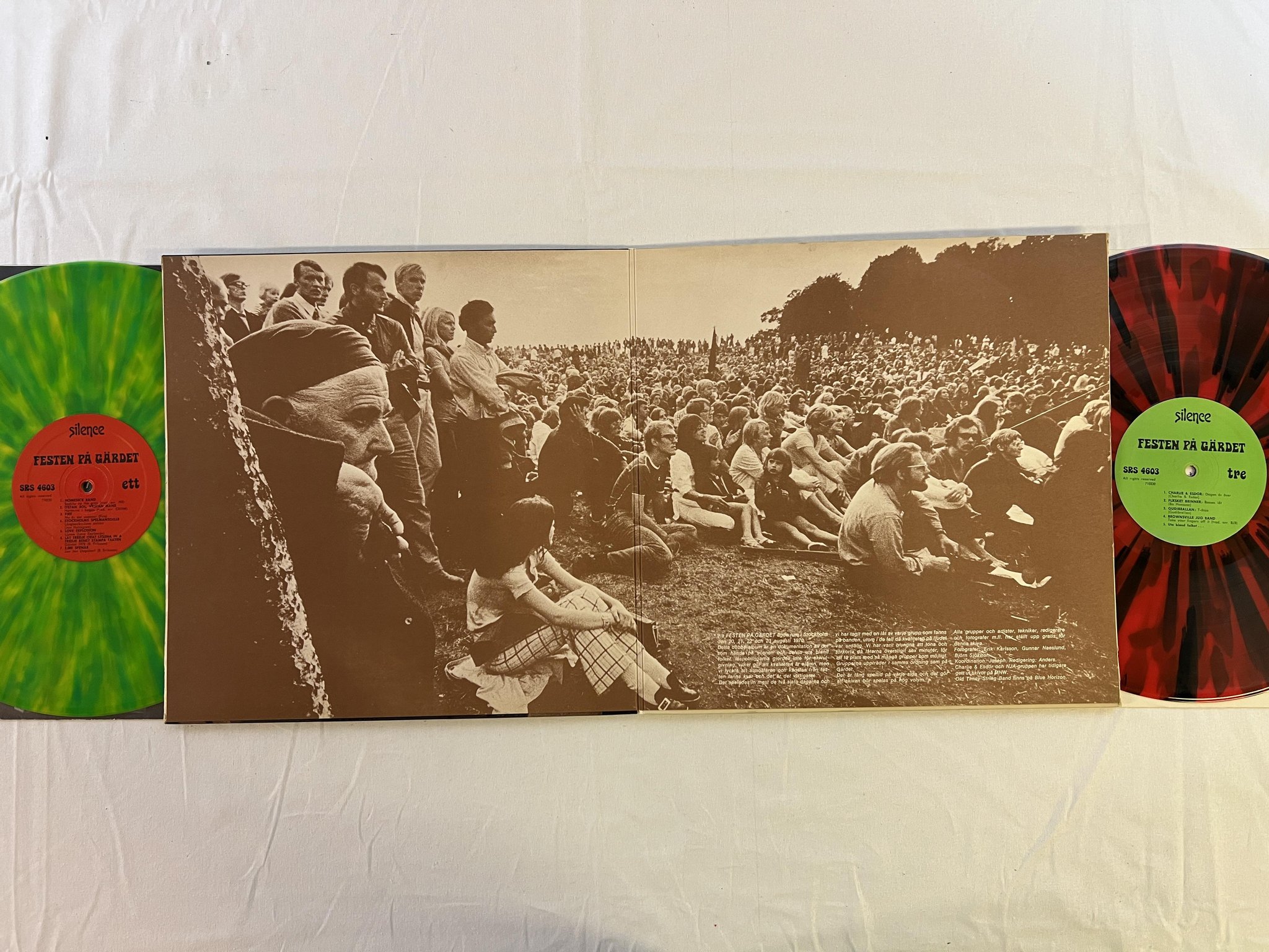 Omslagsbild för skivan V/A FESTEN PÅ GÄRDET 2xLP -71 Swe SILENCE SRS 4603 ** rare prog **