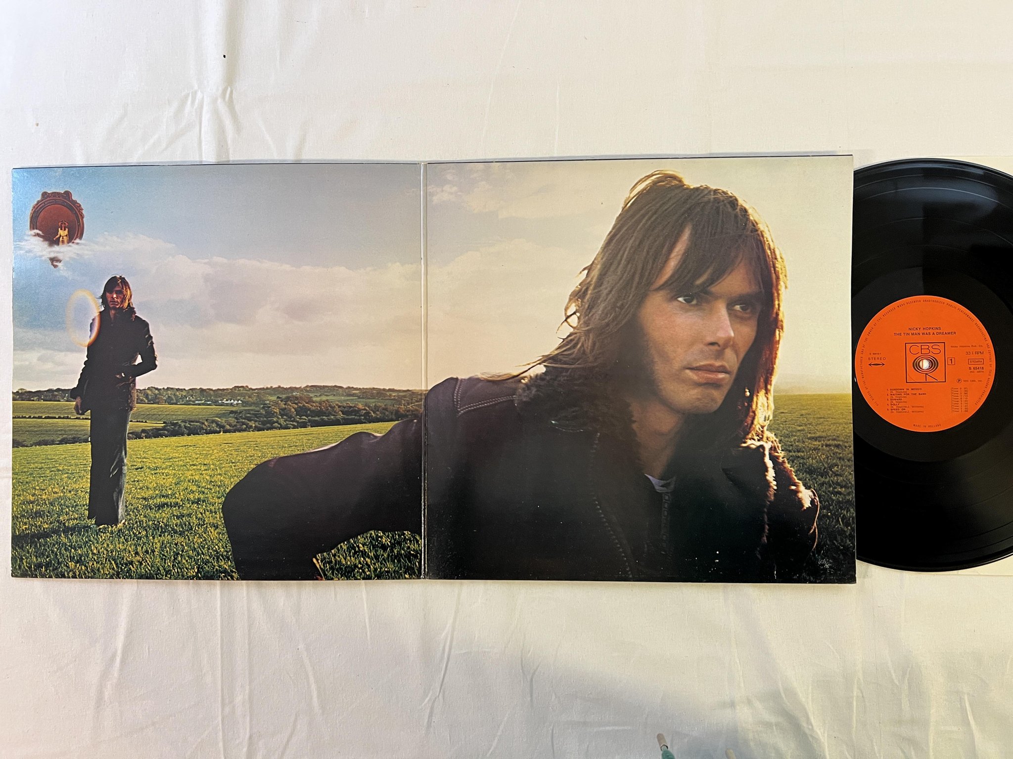 Omslagsbild för skivan NICKY HOPKINS The Tin Man Was A Dreamer LP -73 Hol CBS S 65416
