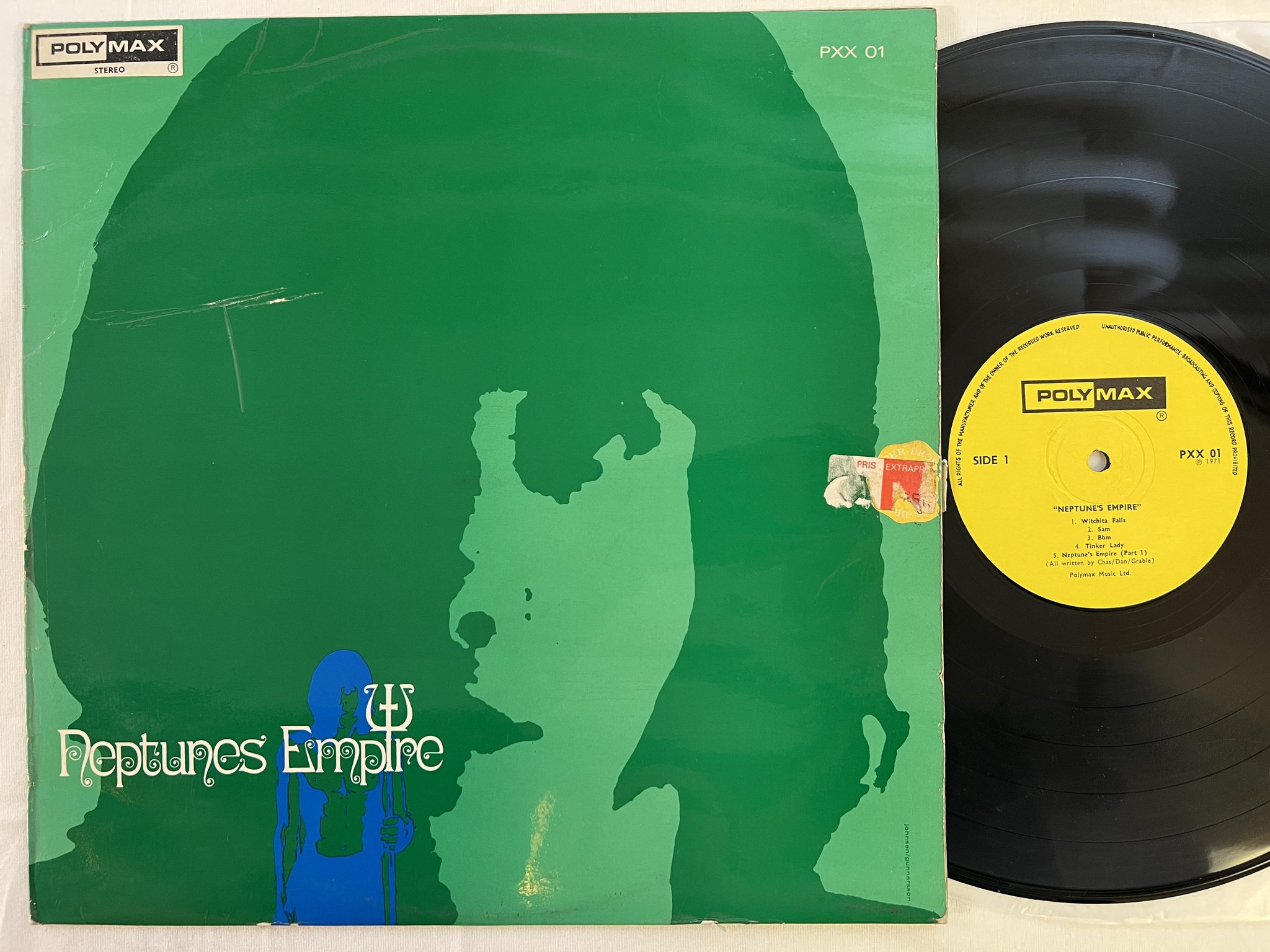 Omslagsbild för skivan NEPTUNE'S EMPIRE s/t LP -71 UK POLYMAX PXX 01 psych rock 