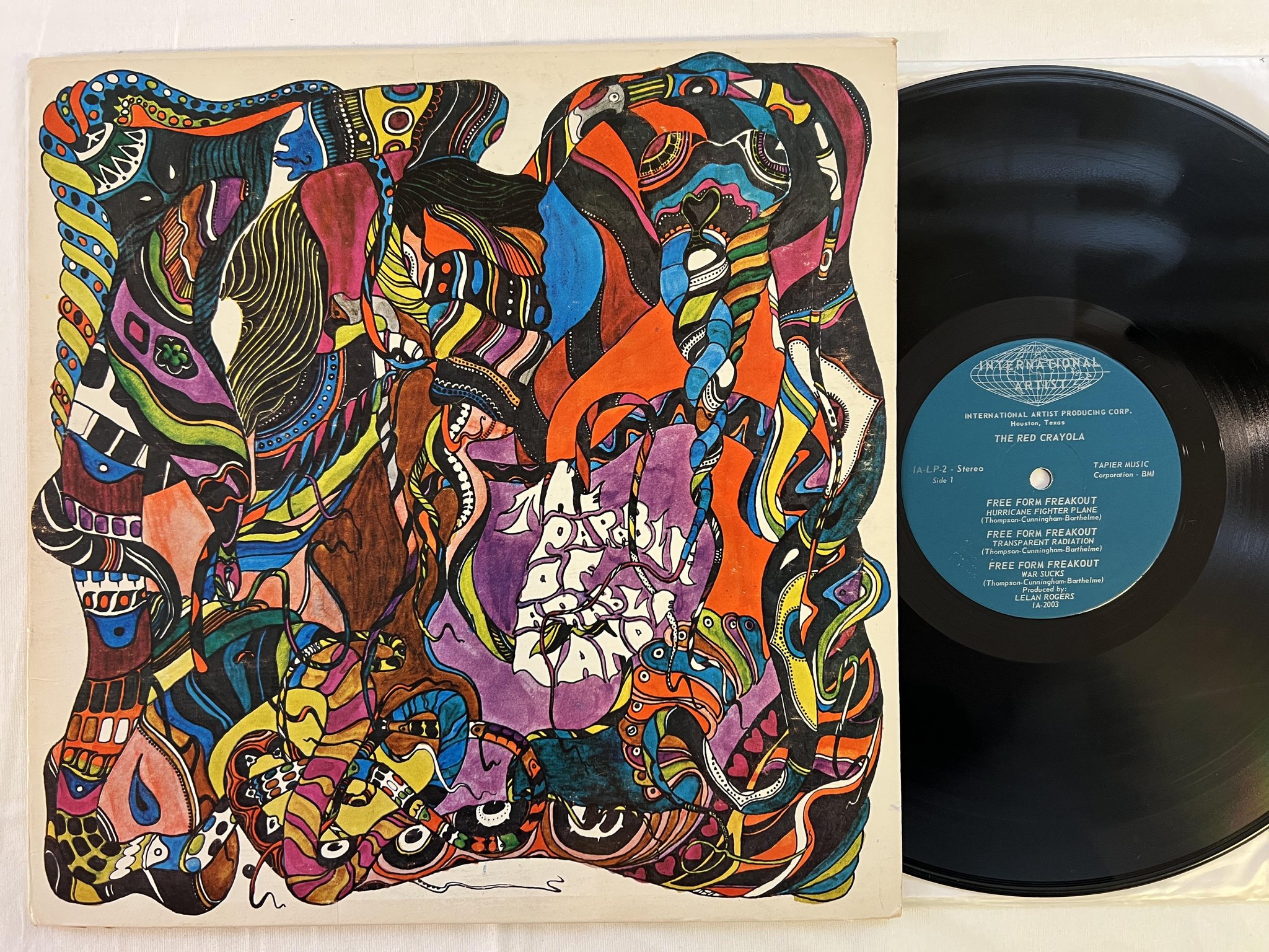 Omslagsbild för skivan THE RED CRAYOLA / THE FAMILIAR UGLY the parable of arable land LP * rare psych *