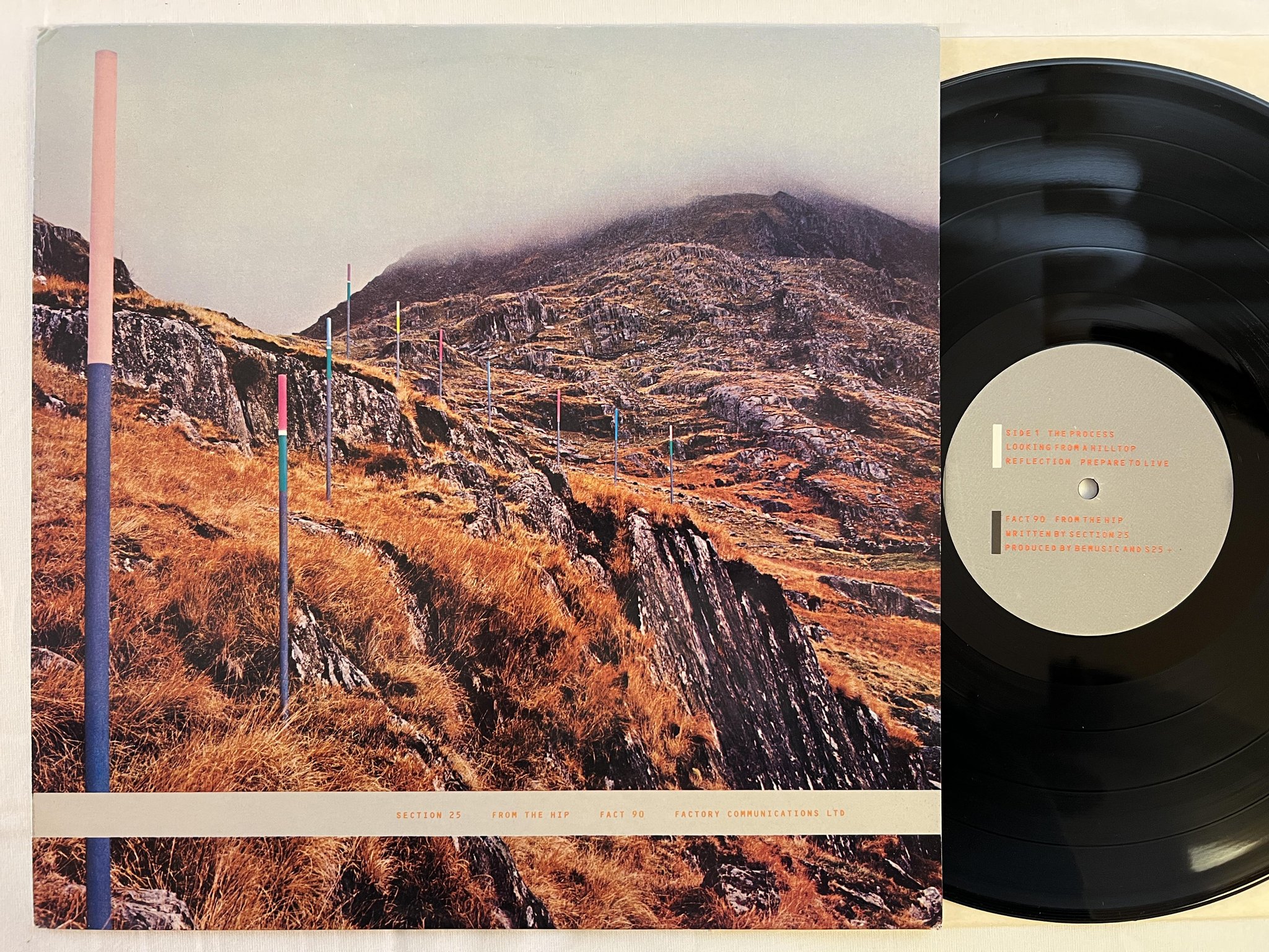 Omslagsbild för skivan SECTION 25 From The Hip LP -84 UK factory fact 90 SYNTH-POP