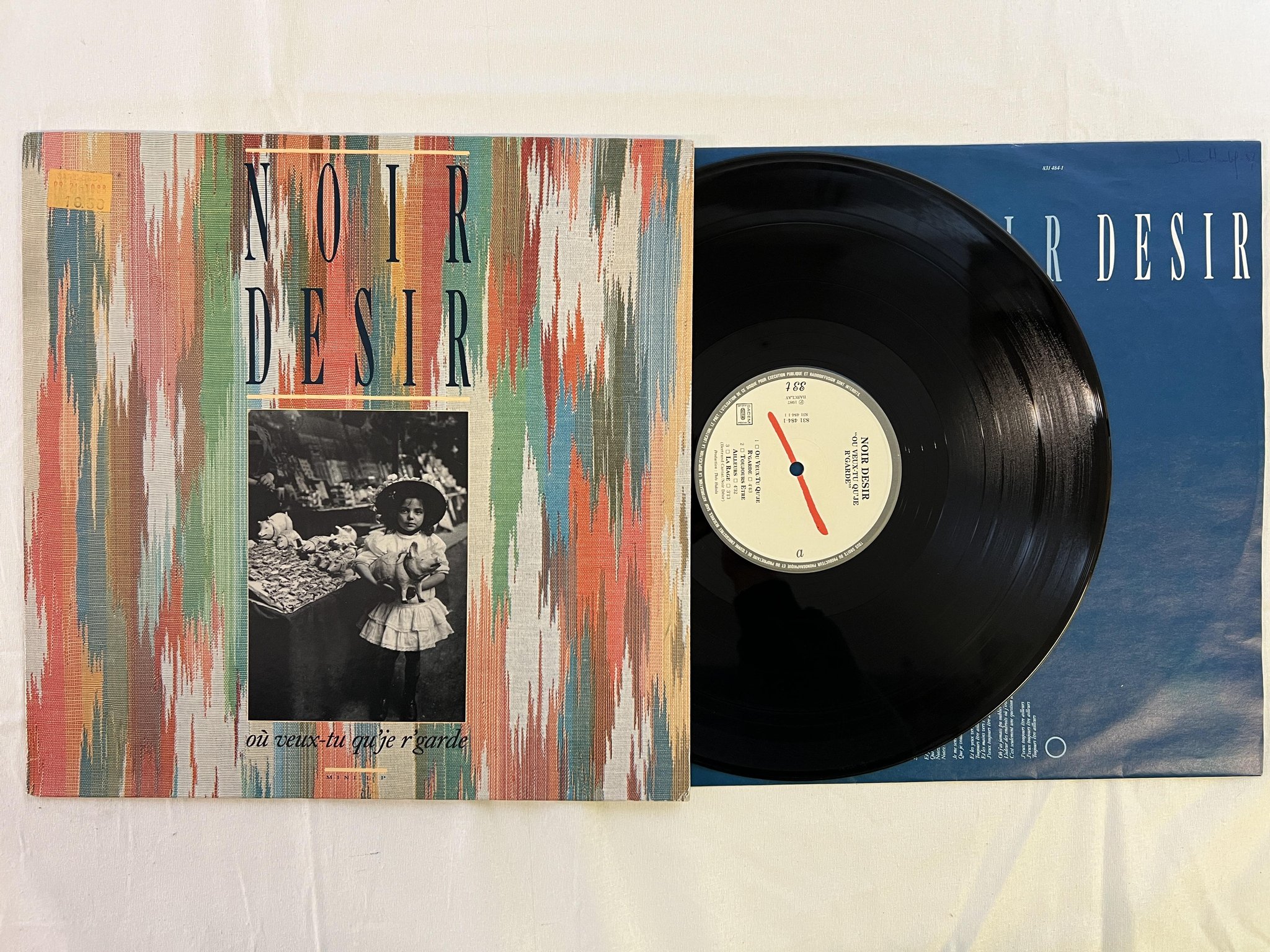 Omslagsbild för skivan NOIR DESIR Où Veux-Tu Qu'Je R'garde LP -87 Fra BARCLAY 831 484-1