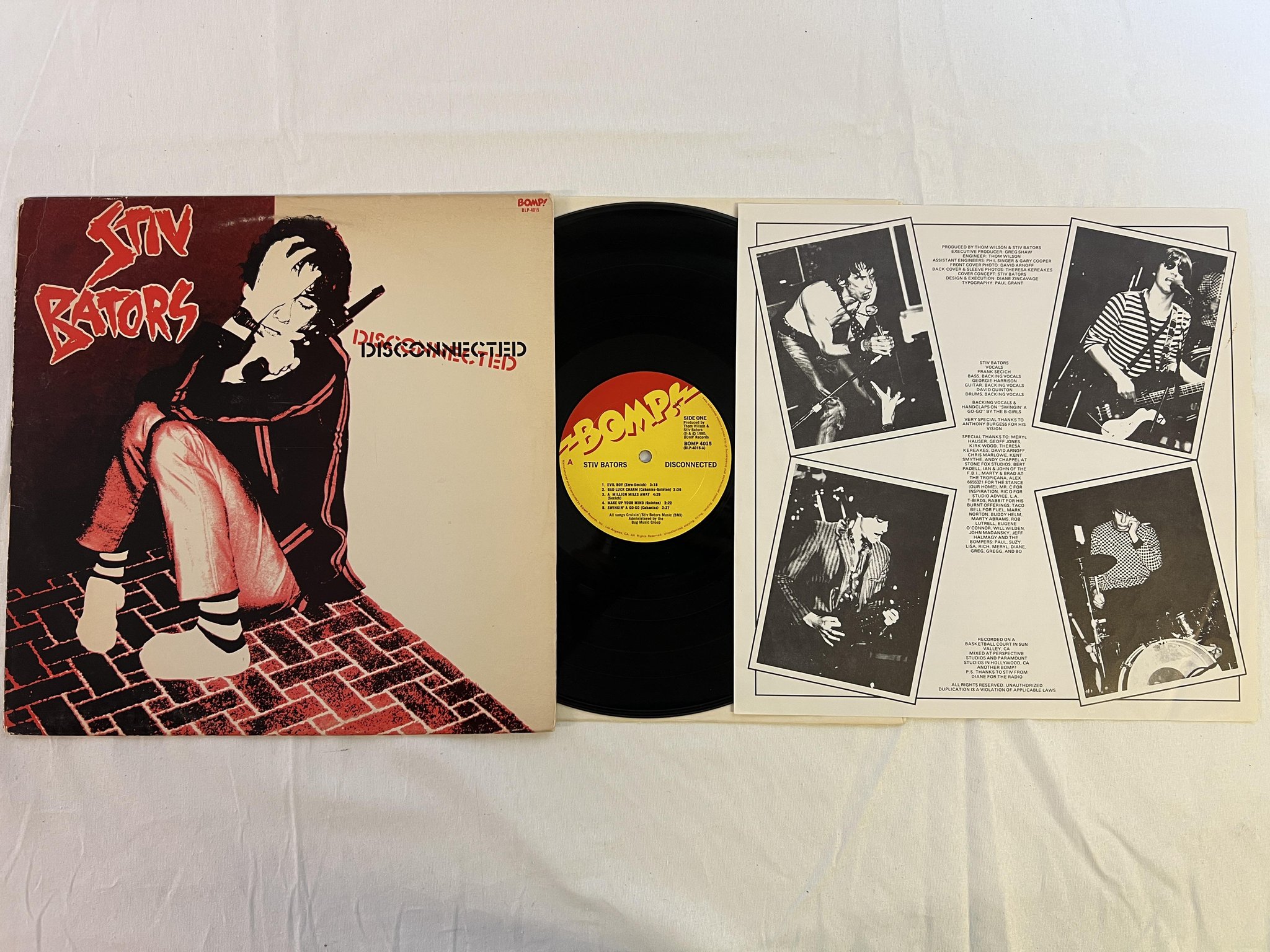 Omslagsbild för skivan STIV BATORS disconnected LP US BOMP!  BLP-4015 ** power pop **