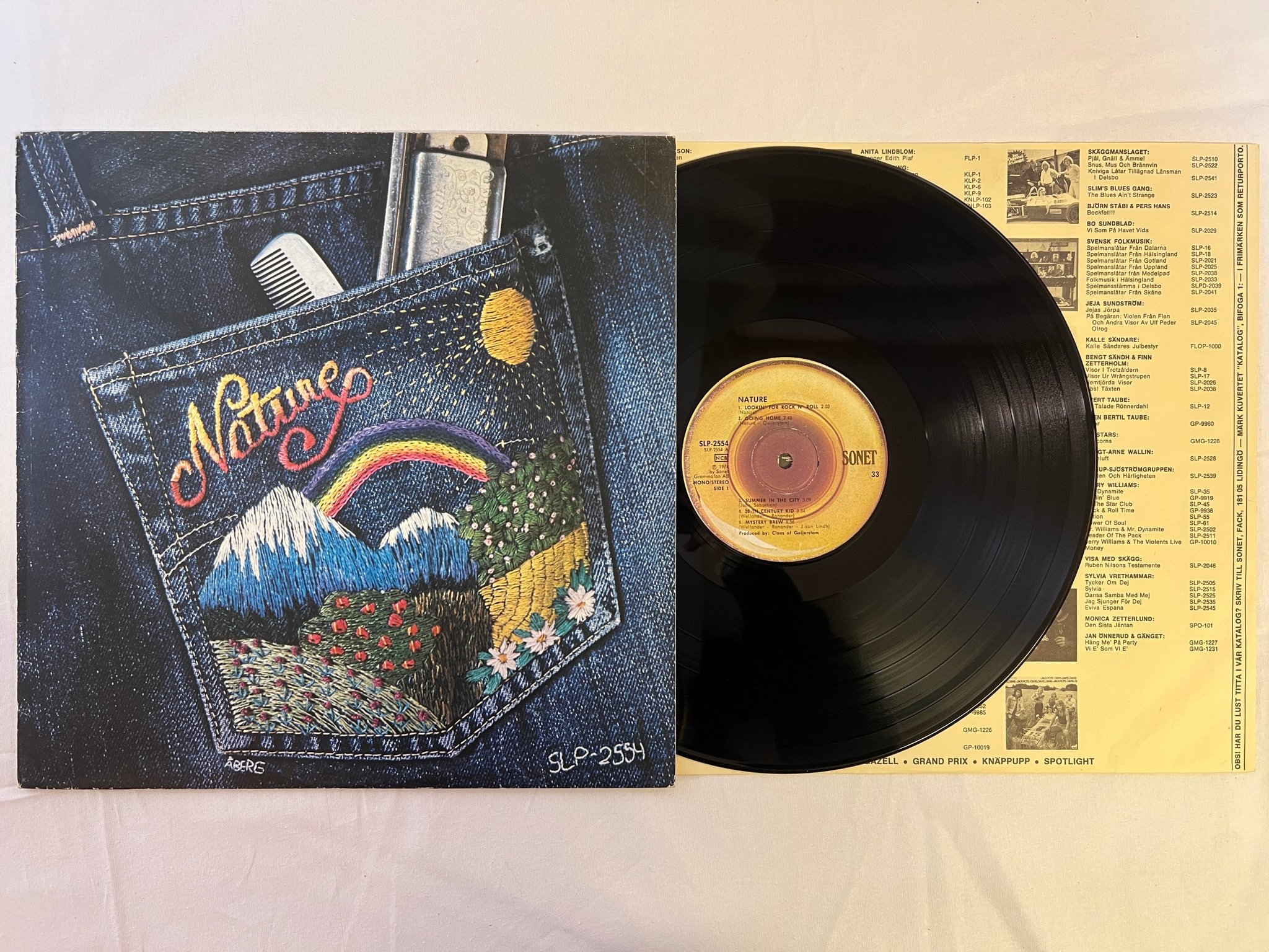 Omslagsbild för skivan NATURE s/t LP -74 Swe SONET SLP 2554