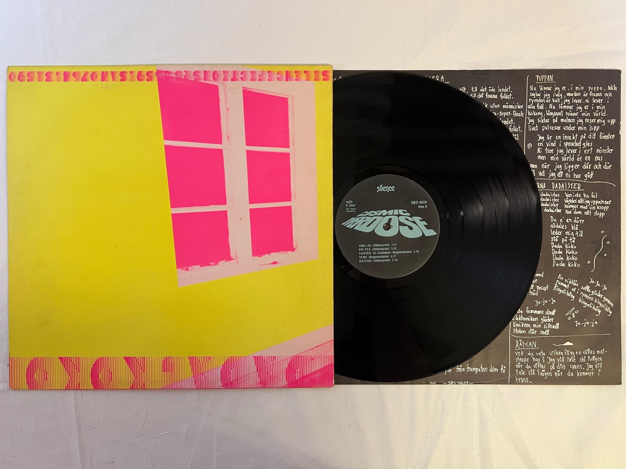 Omslagsbild för skivan COSMIC OVERDOSE s/t LP -80 SILENCE SRS 4659